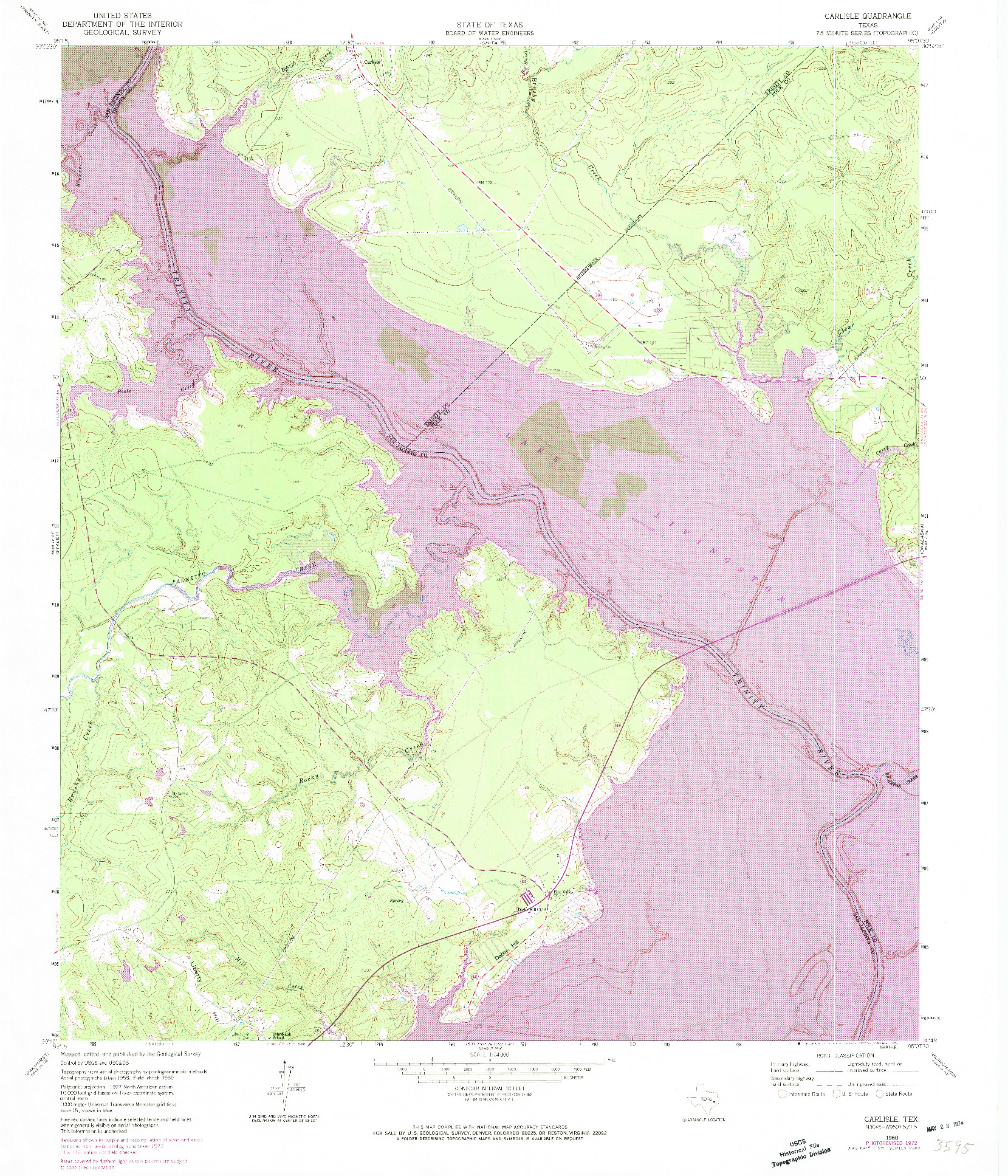 USGS 1:24000-SCALE QUADRANGLE FOR CARLISLE, TX 1960