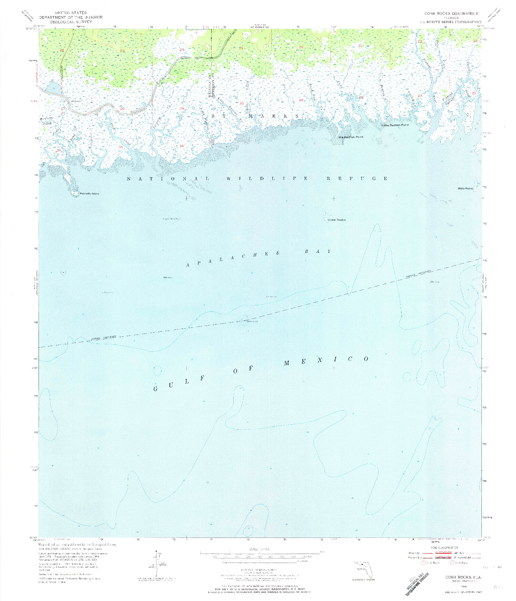 USGS 1:24000-SCALE QUADRANGLE FOR COBB ROCKS, FL 1954