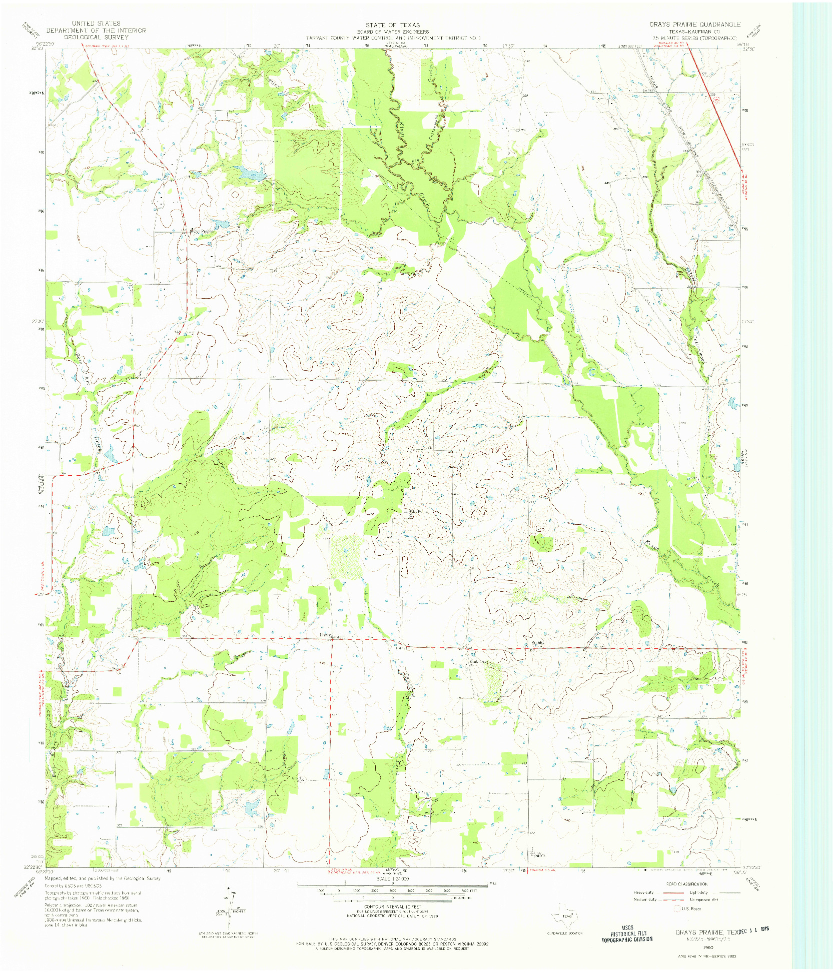 USGS 1:24000-SCALE QUADRANGLE FOR GRAYS PRAIRIE, TX 1960