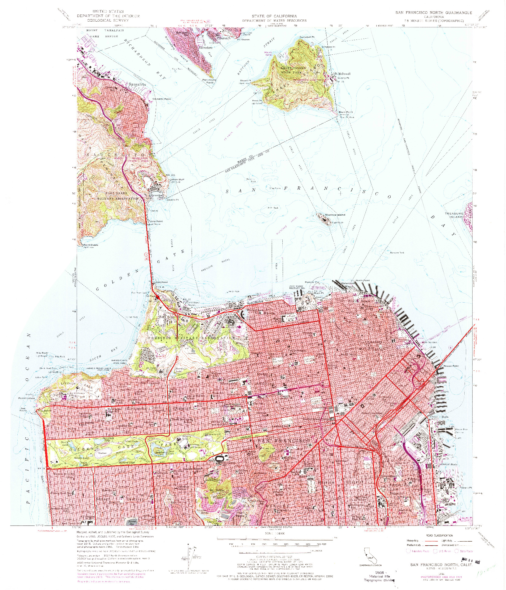 USGS 1:24000-SCALE QUADRANGLE FOR SAN FRANCISCO NORTH, CA 1956