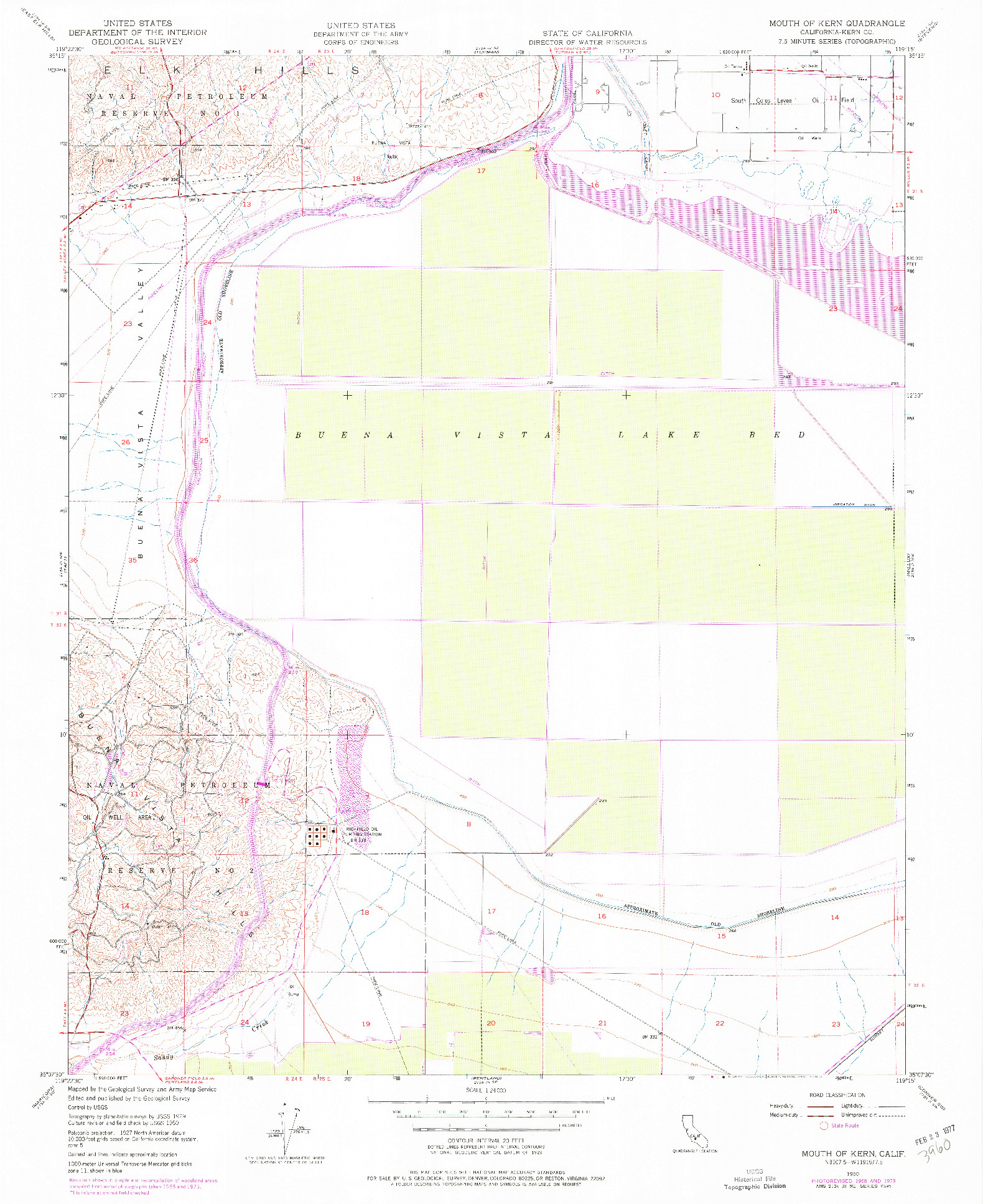 USGS 1:24000-SCALE QUADRANGLE FOR MOUTH OF KERN, CA 1950