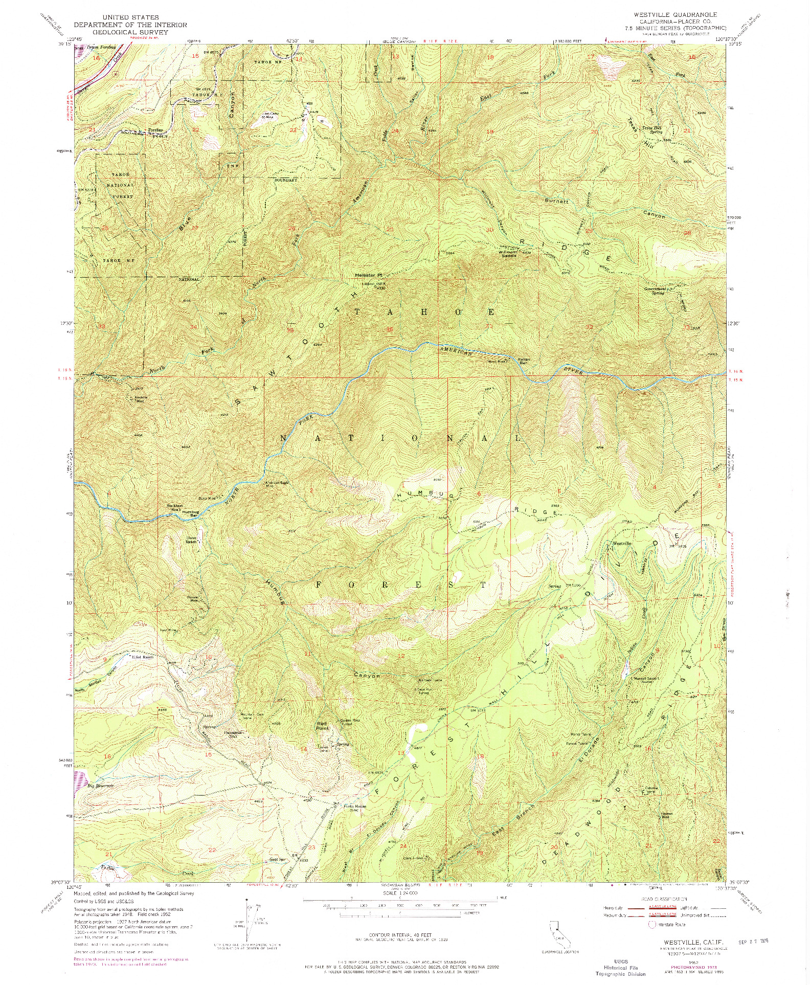 USGS 1:24000-SCALE QUADRANGLE FOR WESTVILLE, CA 1952