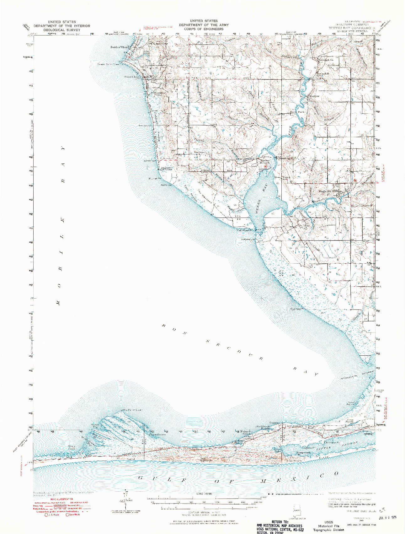 USGS 1:62500-SCALE QUADRANGLE FOR WEEKS BAY, AL 1941