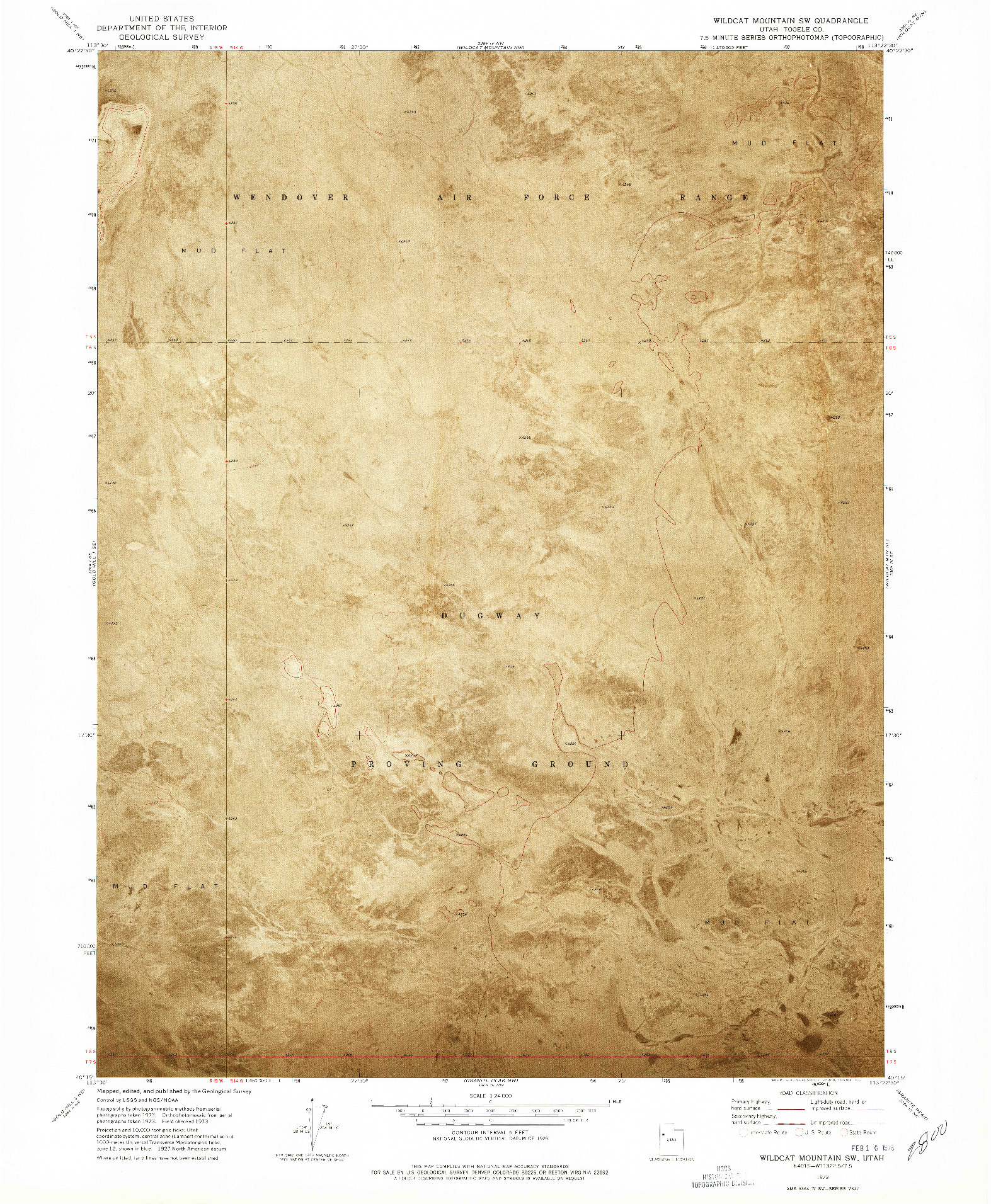 USGS 1:24000-SCALE QUADRANGLE FOR WILDCAT MOUNTAIN SW, UT 1973