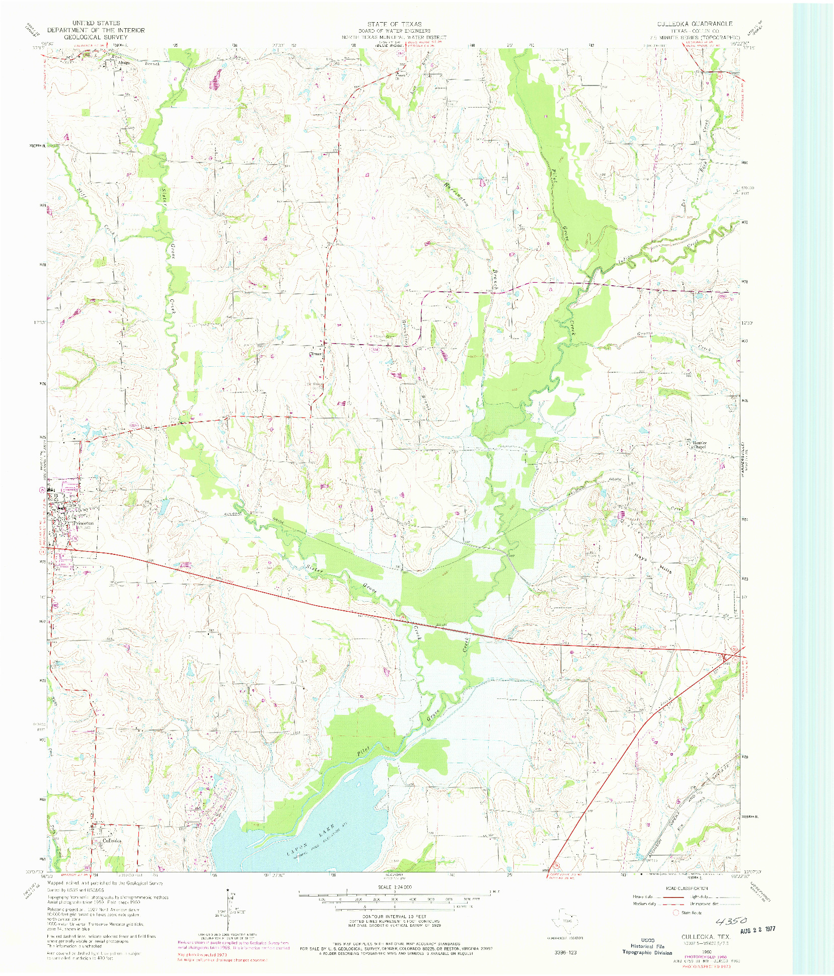 USGS 1:24000-SCALE QUADRANGLE FOR CULLEOKA, TX 1960