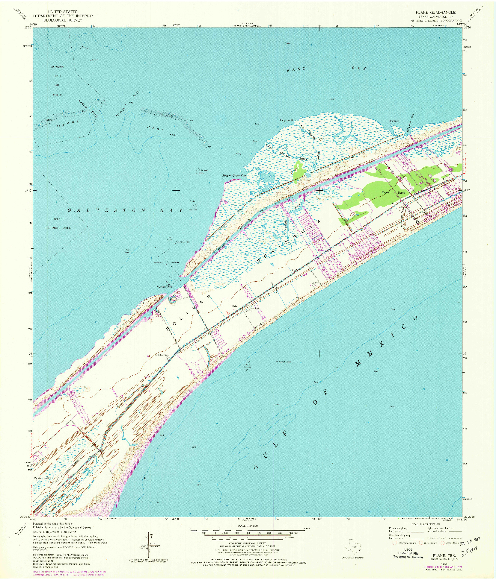 USGS 1:24000-SCALE QUADRANGLE FOR FLAKE, TX 1954