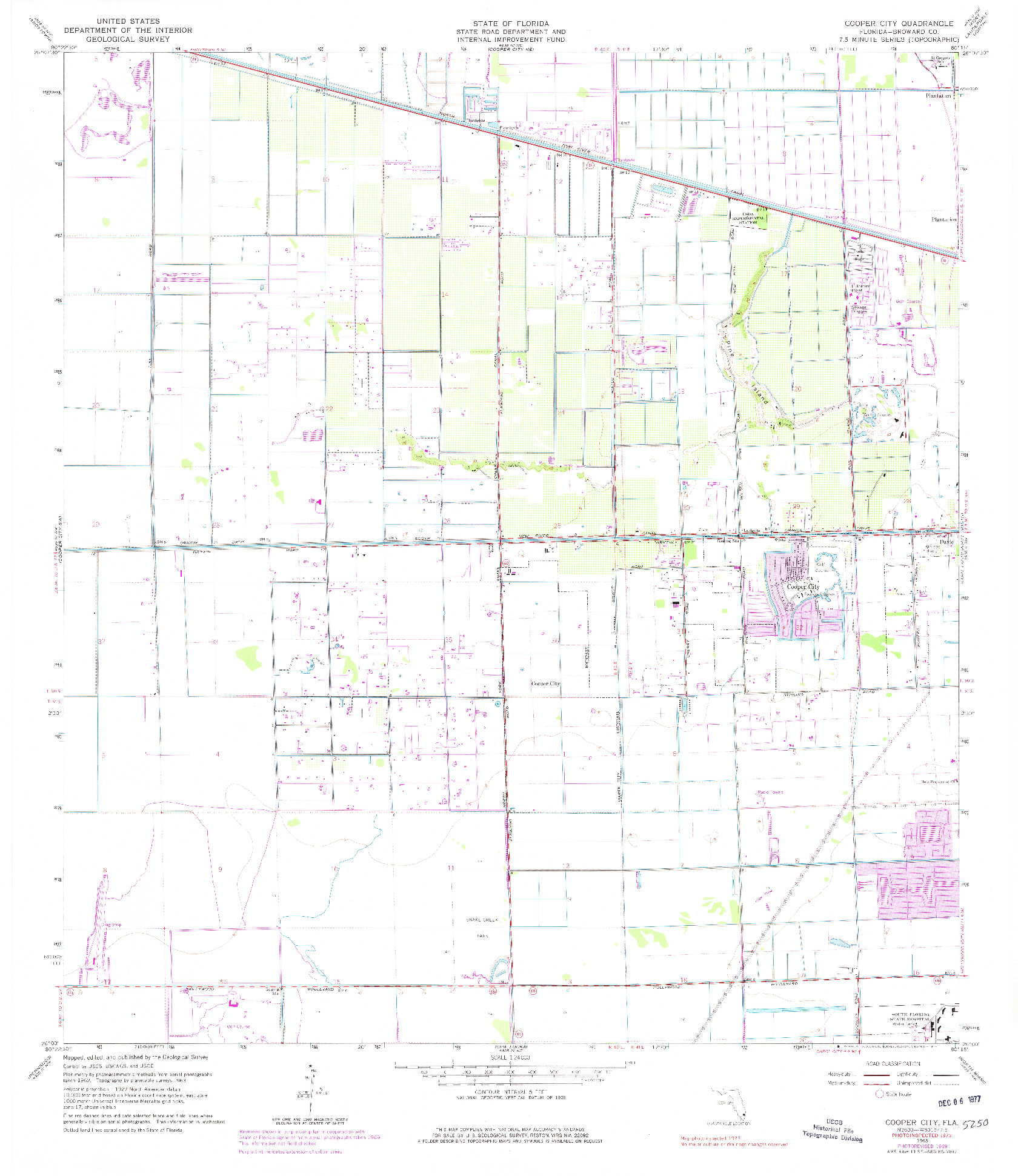 USGS 1:24000-SCALE QUADRANGLE FOR COOPER CITY, FL 1963