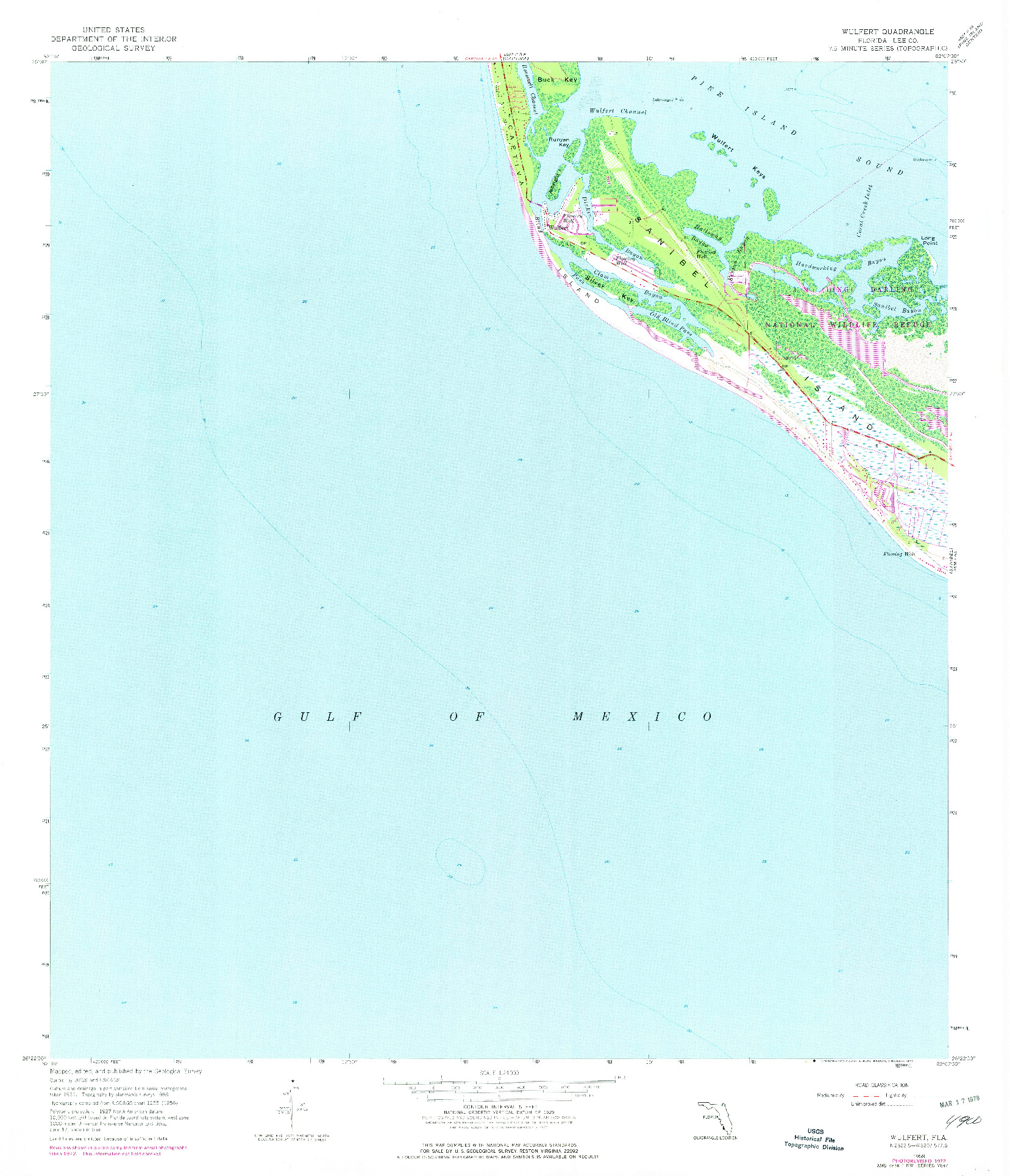 USGS 1:24000-SCALE QUADRANGLE FOR WULFERT, FL 1958