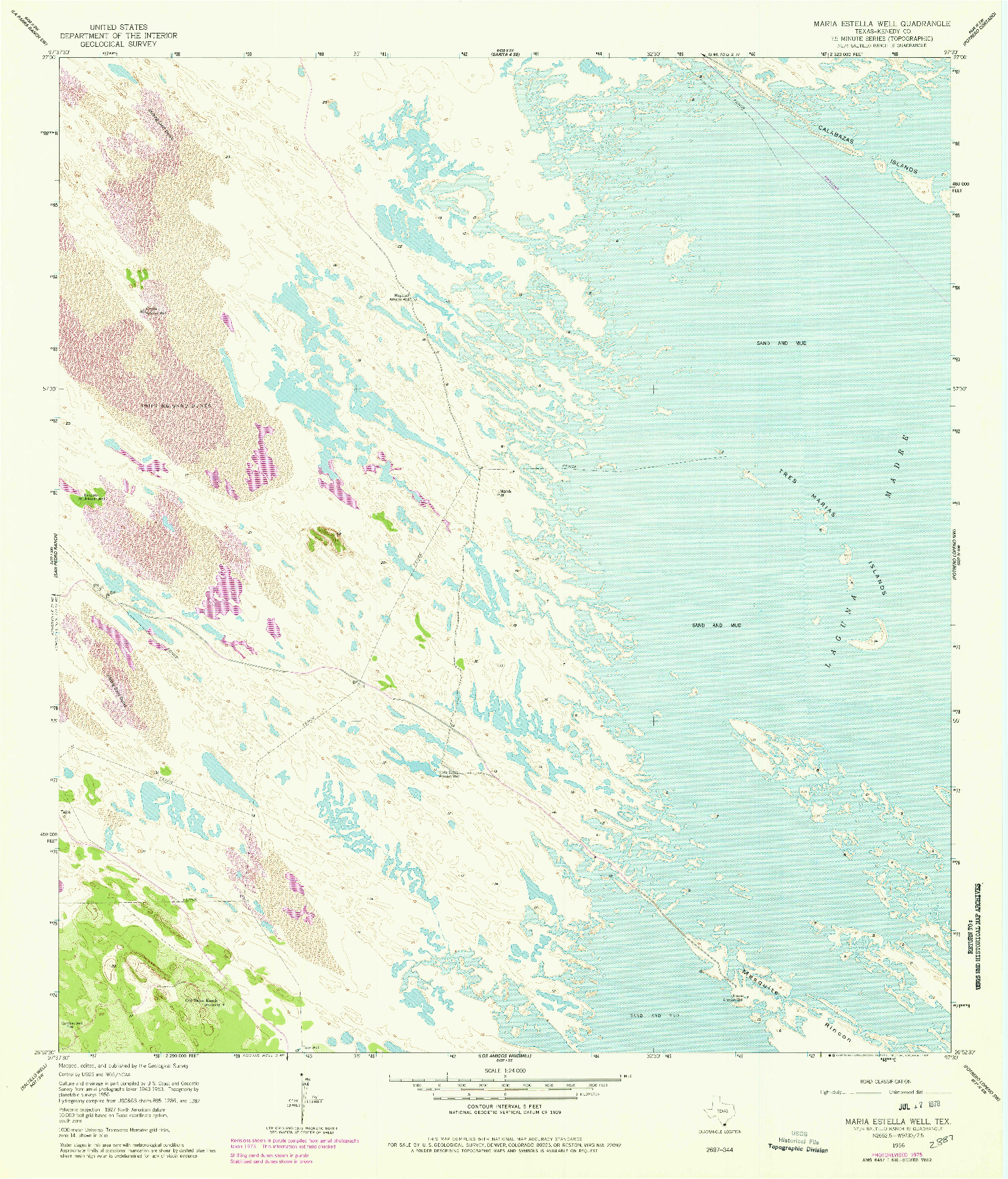 USGS 1:24000-SCALE QUADRANGLE FOR MARIA ESTELLA WELL, TX 1956