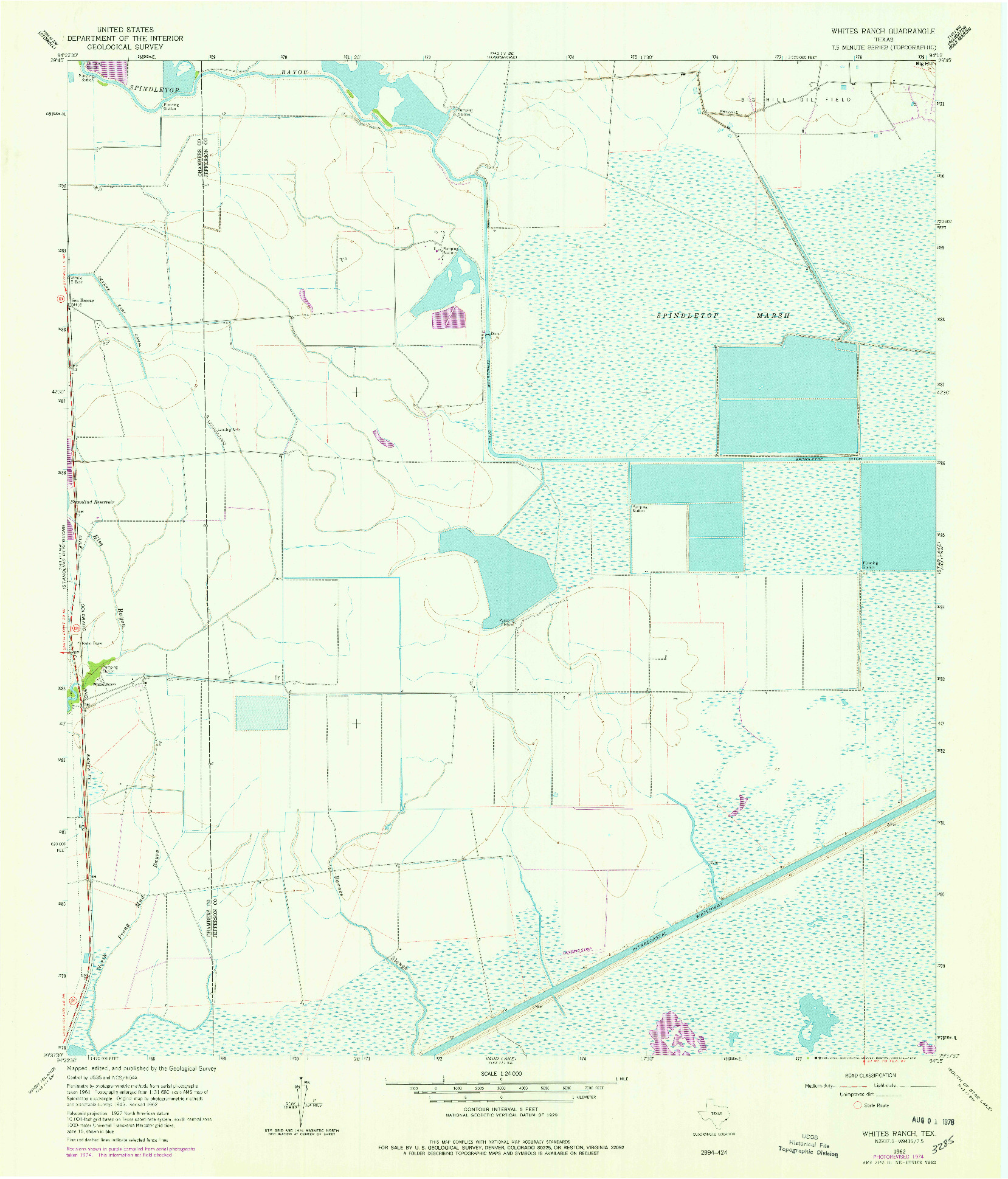 USGS 1:24000-SCALE QUADRANGLE FOR WHITES RANCH, TX 1962