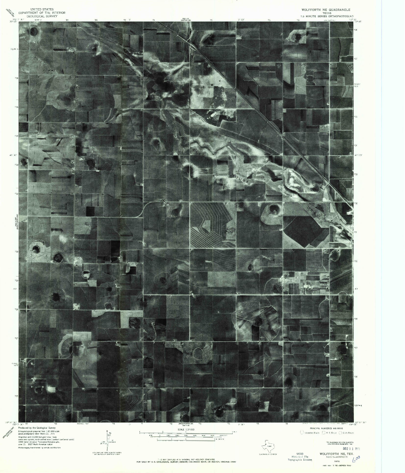 USGS 1:24000-SCALE QUADRANGLE FOR WOLFFORTH NE, TX 1976