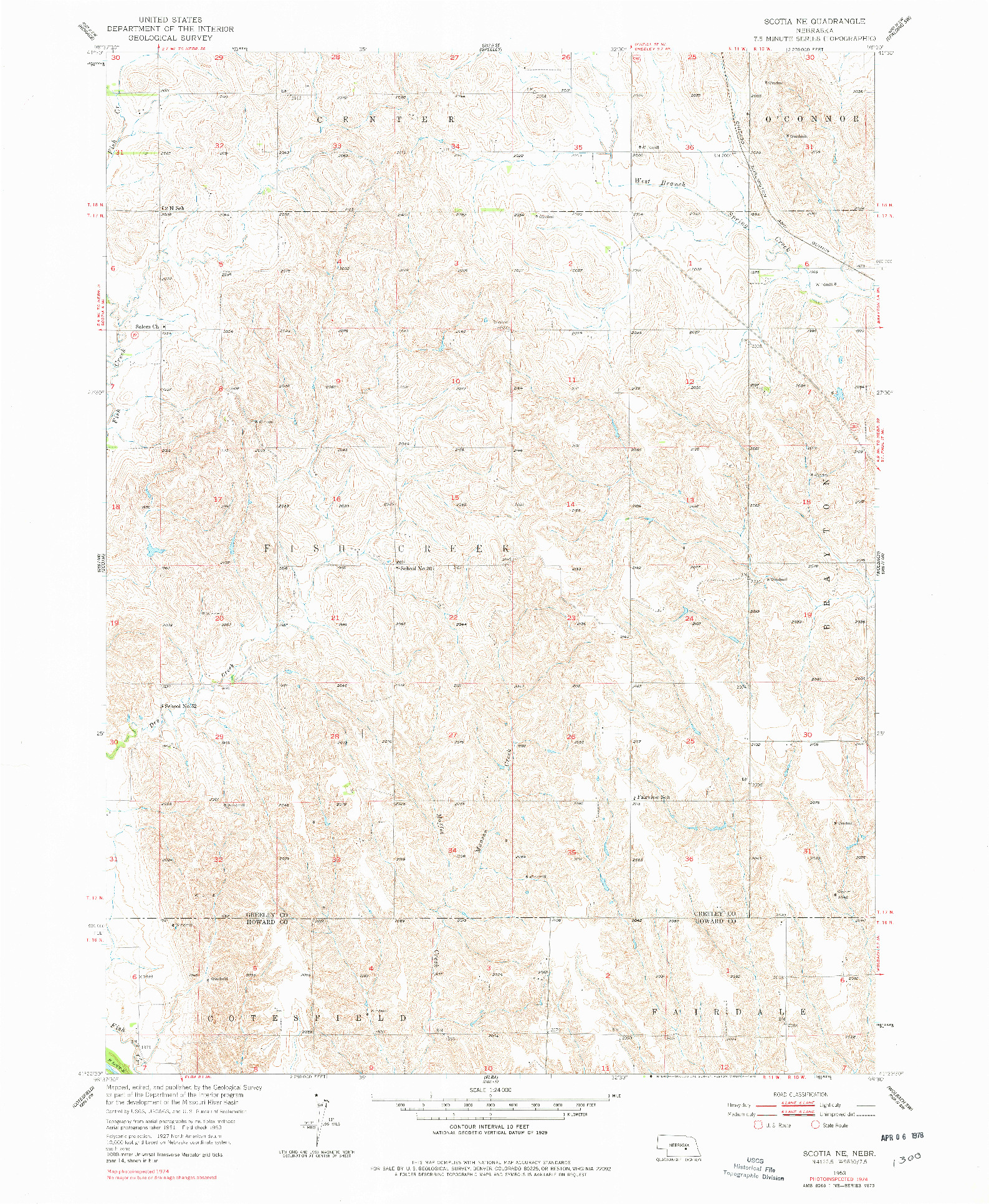 USGS 1:24000-SCALE QUADRANGLE FOR SCOTIA NE, NE 1953