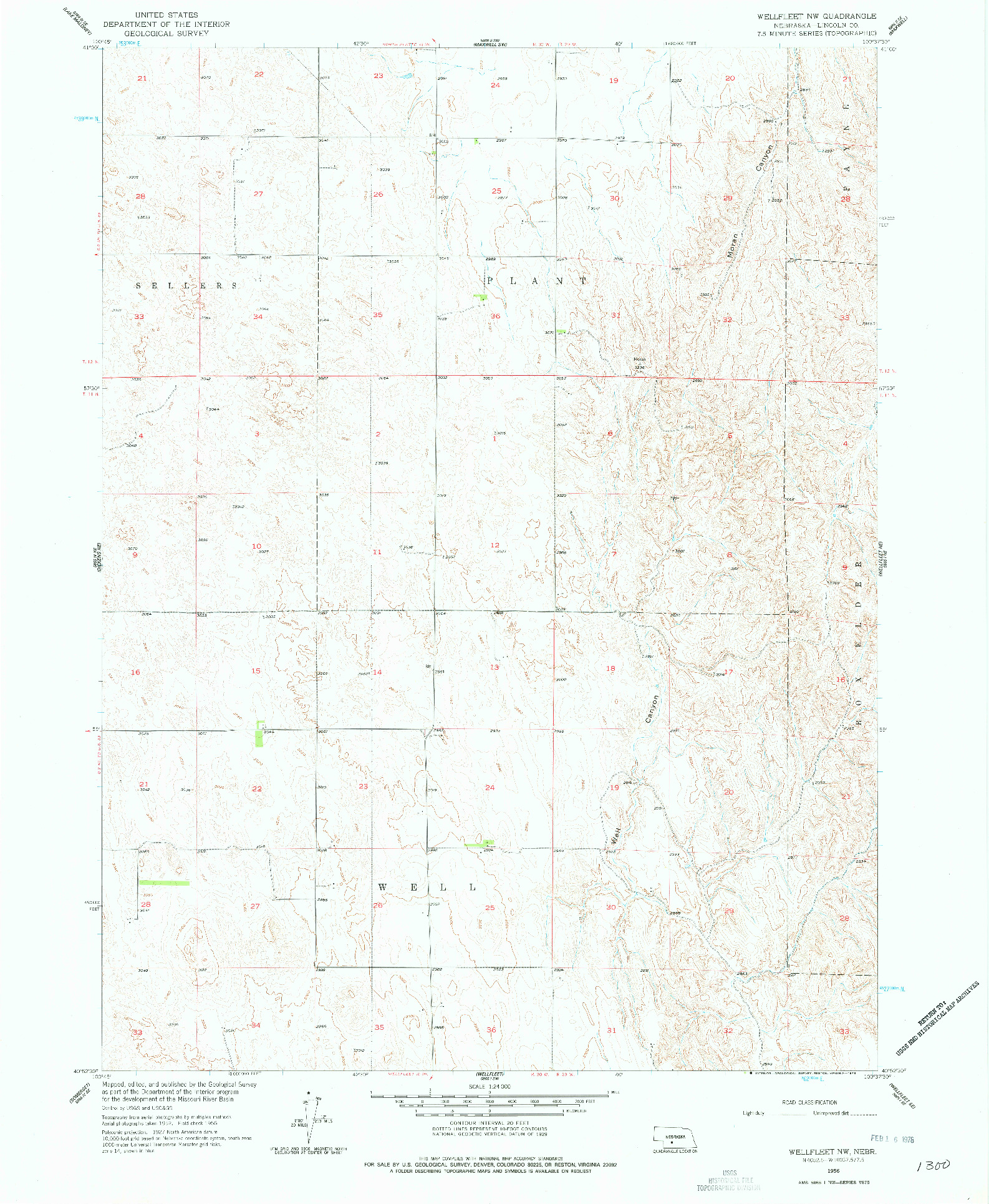 USGS 1:24000-SCALE QUADRANGLE FOR WELLFLEET NW, NE 1956