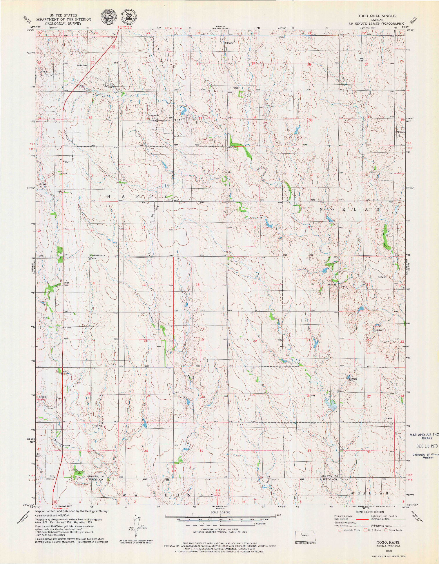 USGS 1:24000-SCALE QUADRANGLE FOR TOGO, KS 1979