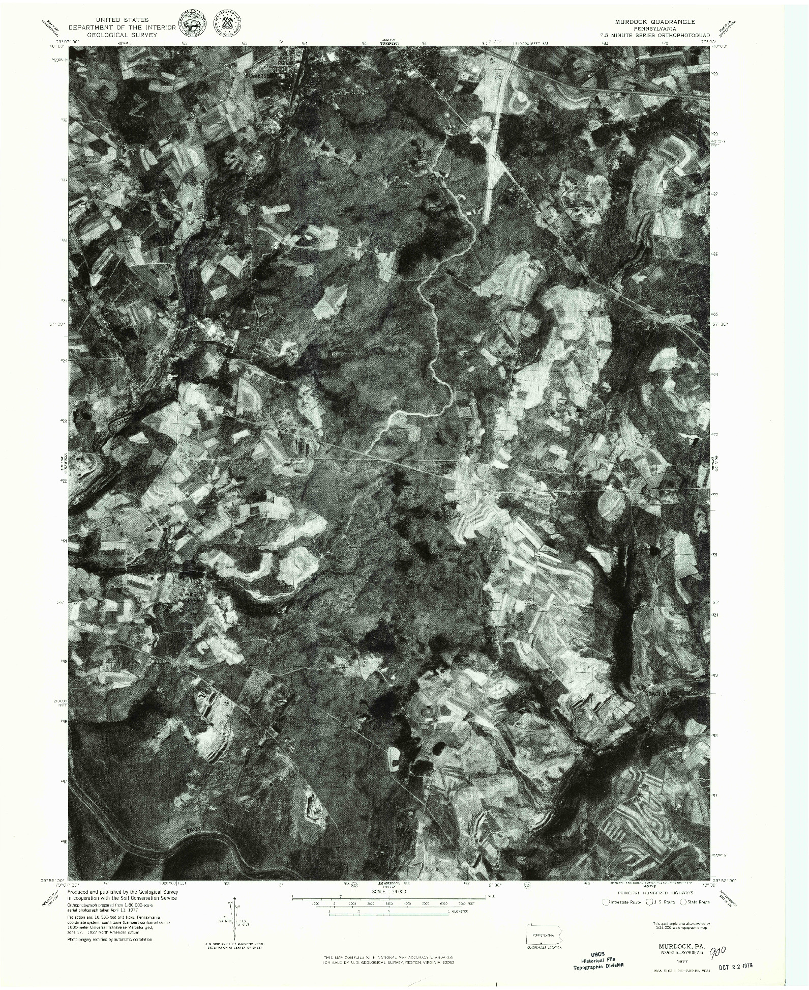 USGS 1:24000-SCALE QUADRANGLE FOR MURDOCK, PA 1977
