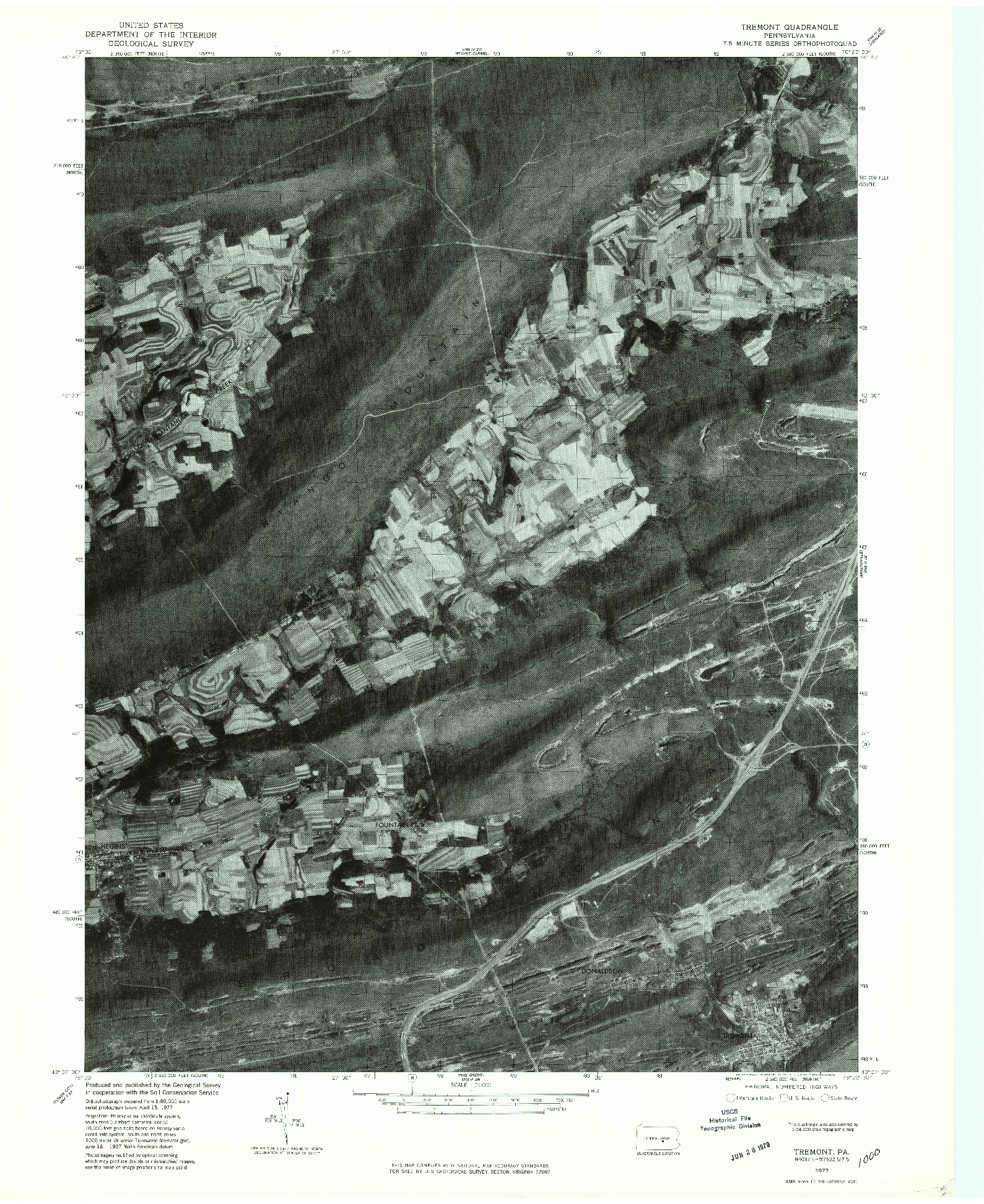 USGS 1:24000-SCALE QUADRANGLE FOR TREMONT, PA 1977