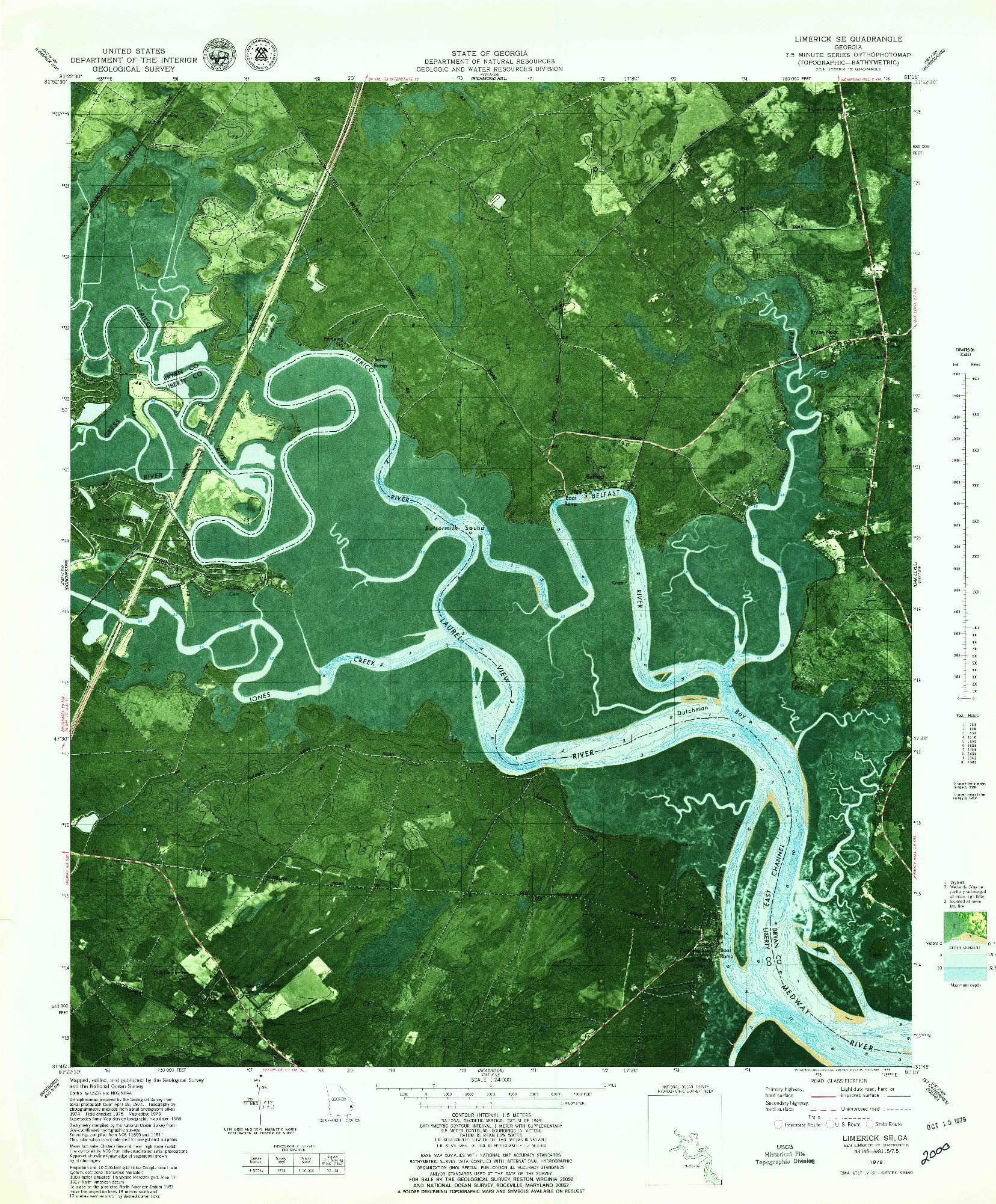 USGS 1:24000-SCALE QUADRANGLE FOR LIMERICK SE, GA 1979