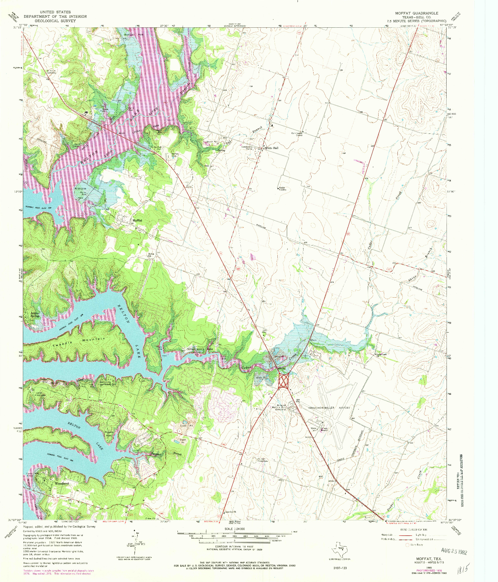 USGS 1:24000-SCALE QUADRANGLE FOR MOFFAT, TX 1965