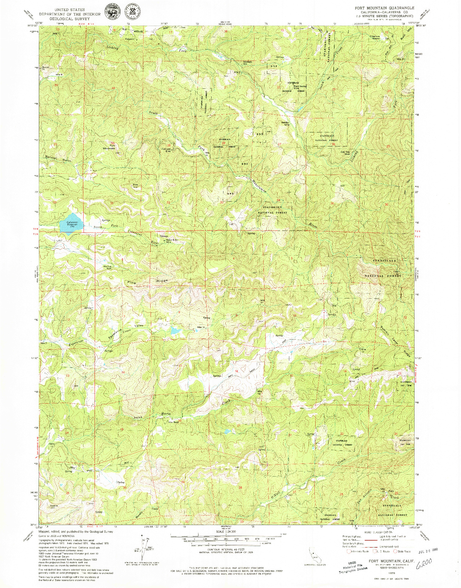 USGS 1:24000-SCALE QUADRANGLE FOR FORT JONES, CA 1979