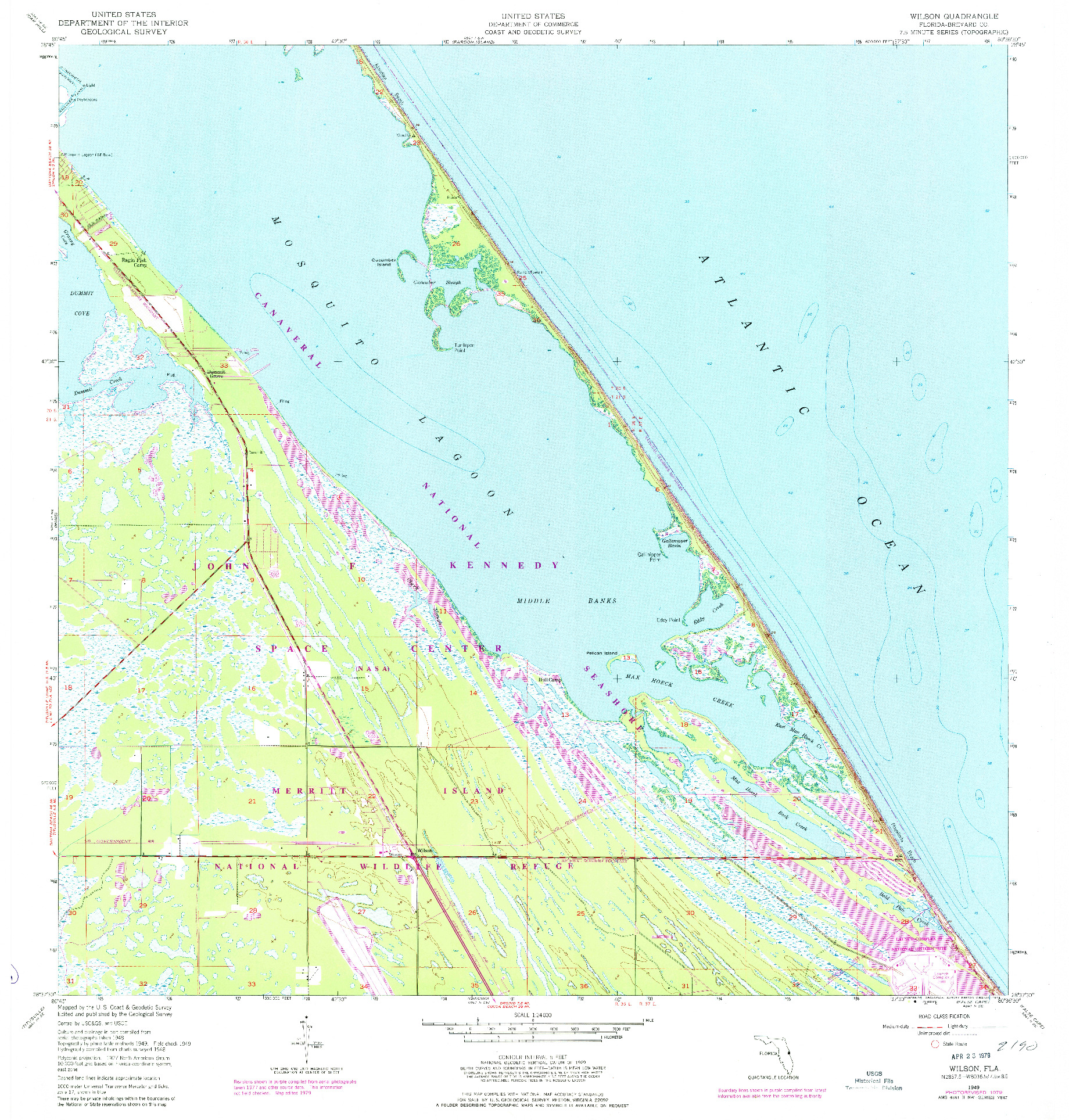 USGS 1:24000-SCALE QUADRANGLE FOR WILSON, FL 1949