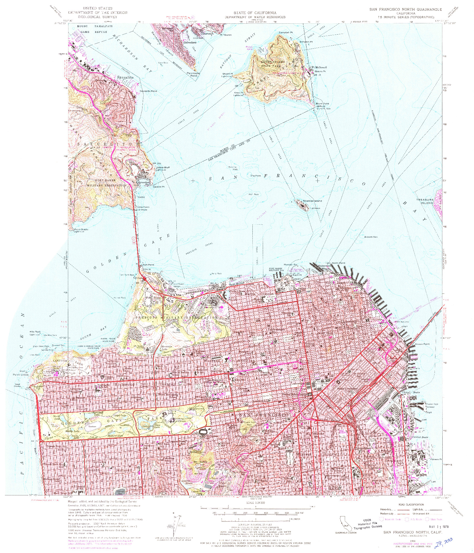 USGS 1:24000-SCALE QUADRANGLE FOR SAN FRANCISCO NORTH, CA 1956