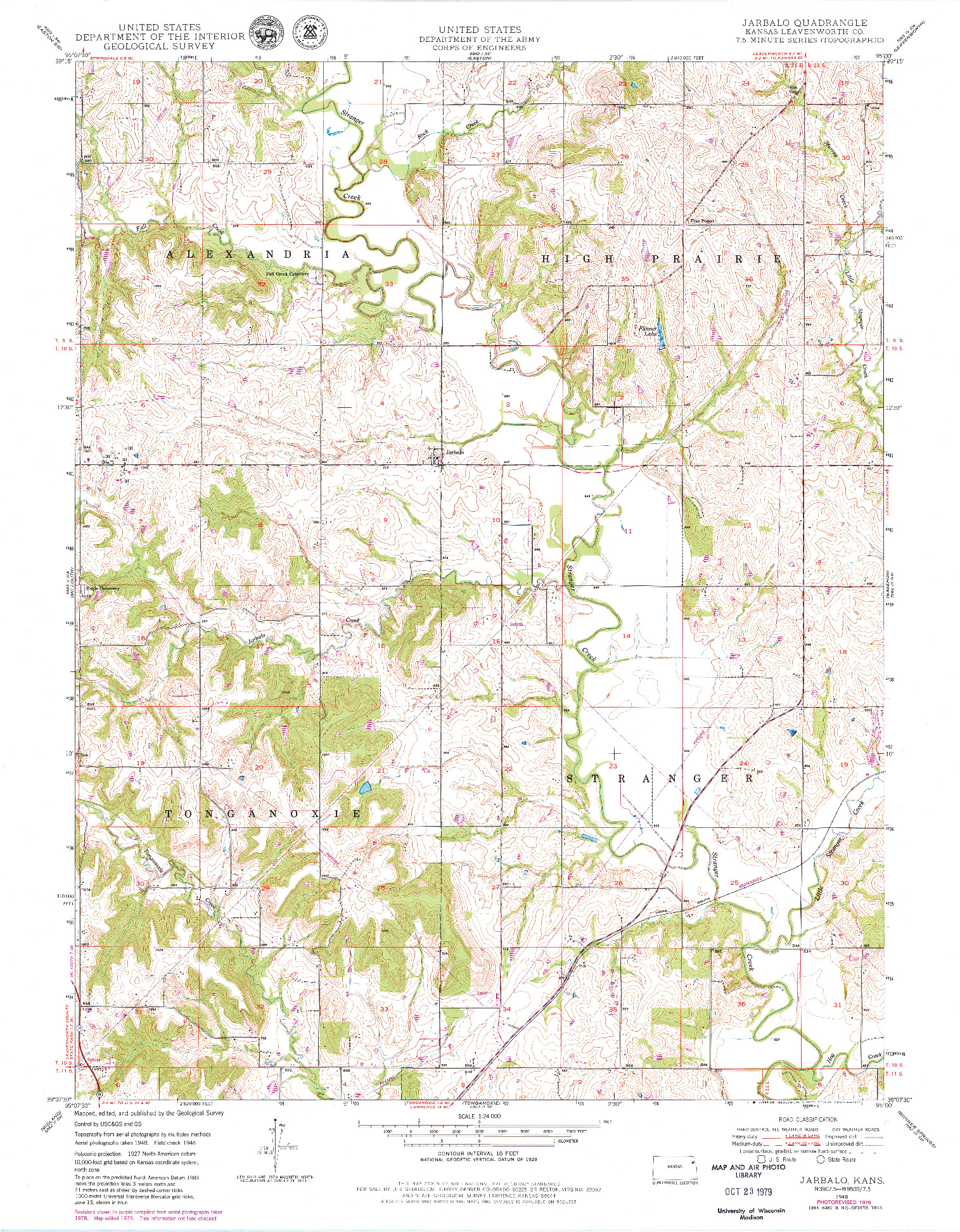 USGS 1:24000-SCALE QUADRANGLE FOR JARBALO, KS 1948