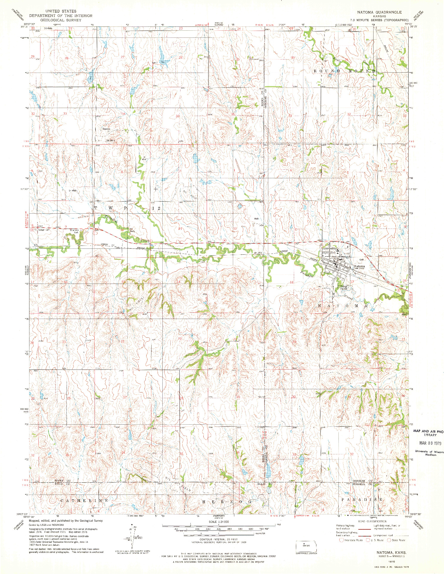 USGS 1:24000-SCALE QUADRANGLE FOR NATOMA, KS 1978