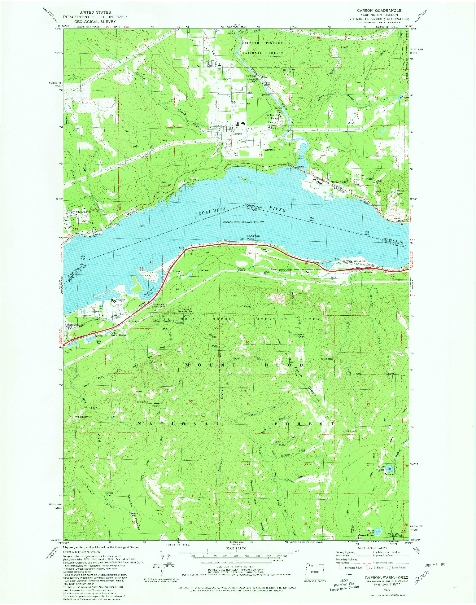 USGS 1:24000-SCALE QUADRANGLE FOR CARNATION, WA 1979
