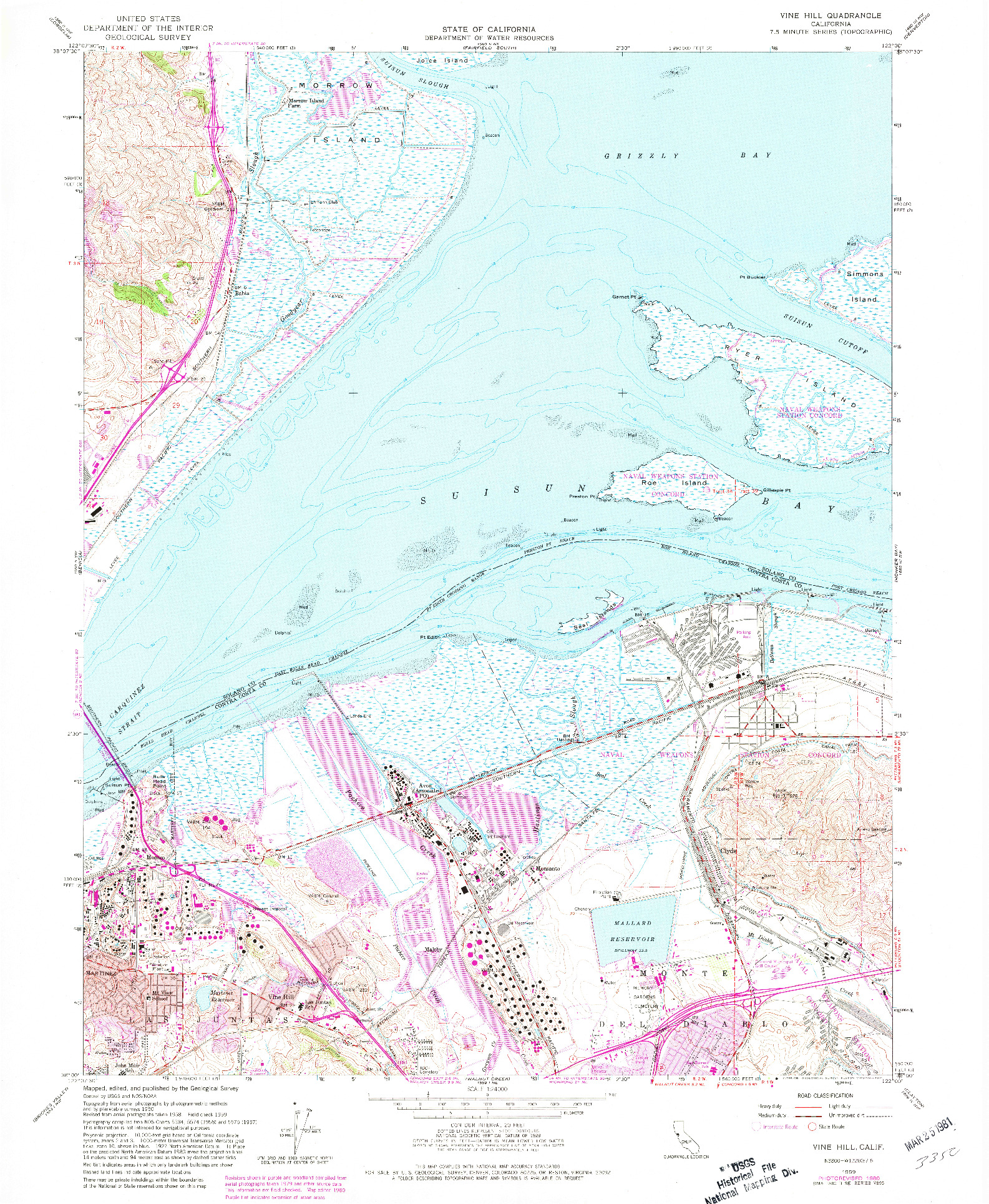 USGS 1:24000-SCALE QUADRANGLE FOR VINE HILL, CA 1959