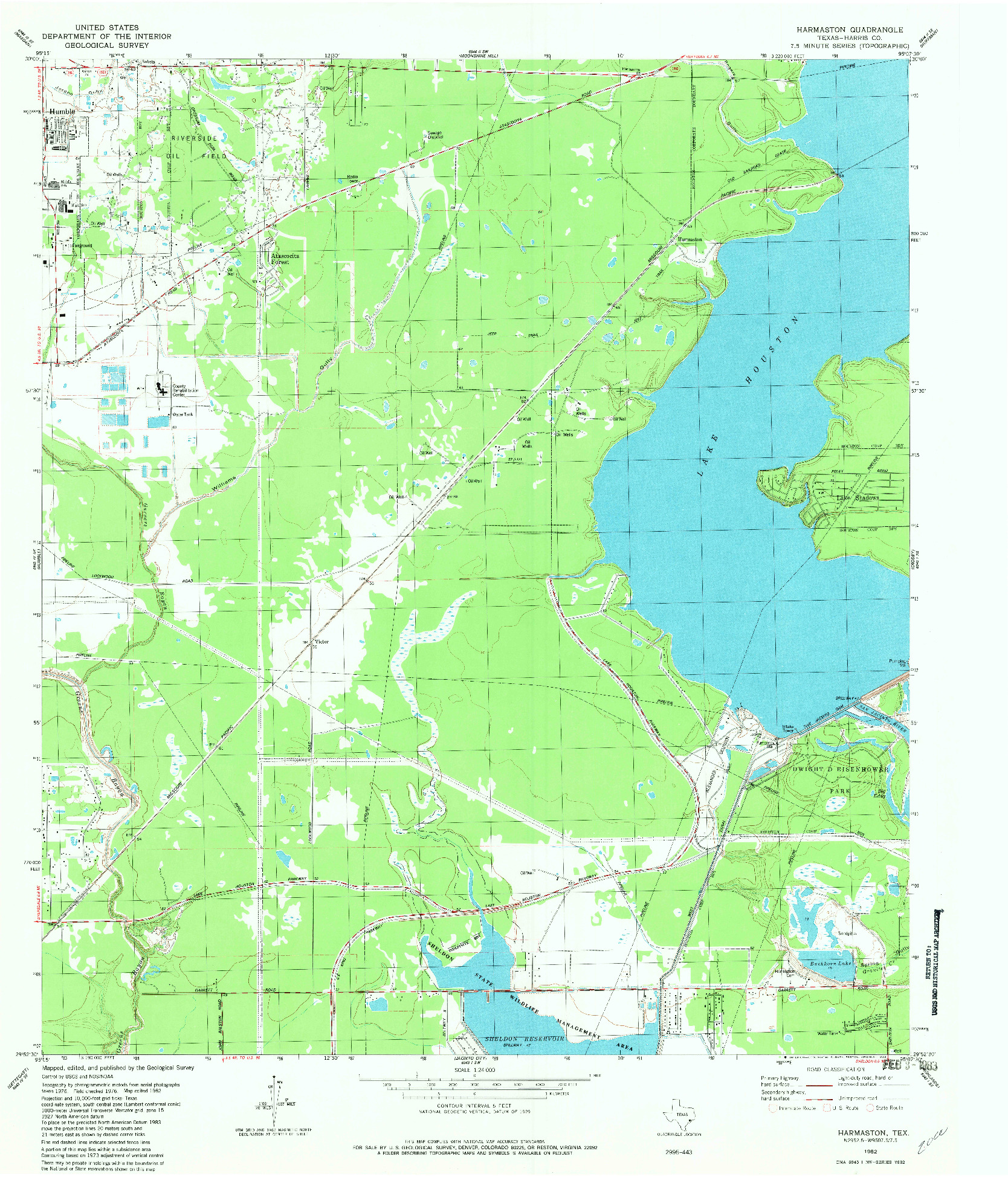 USGS 1:24000-SCALE QUADRANGLE FOR HARMASTON, TX 1982