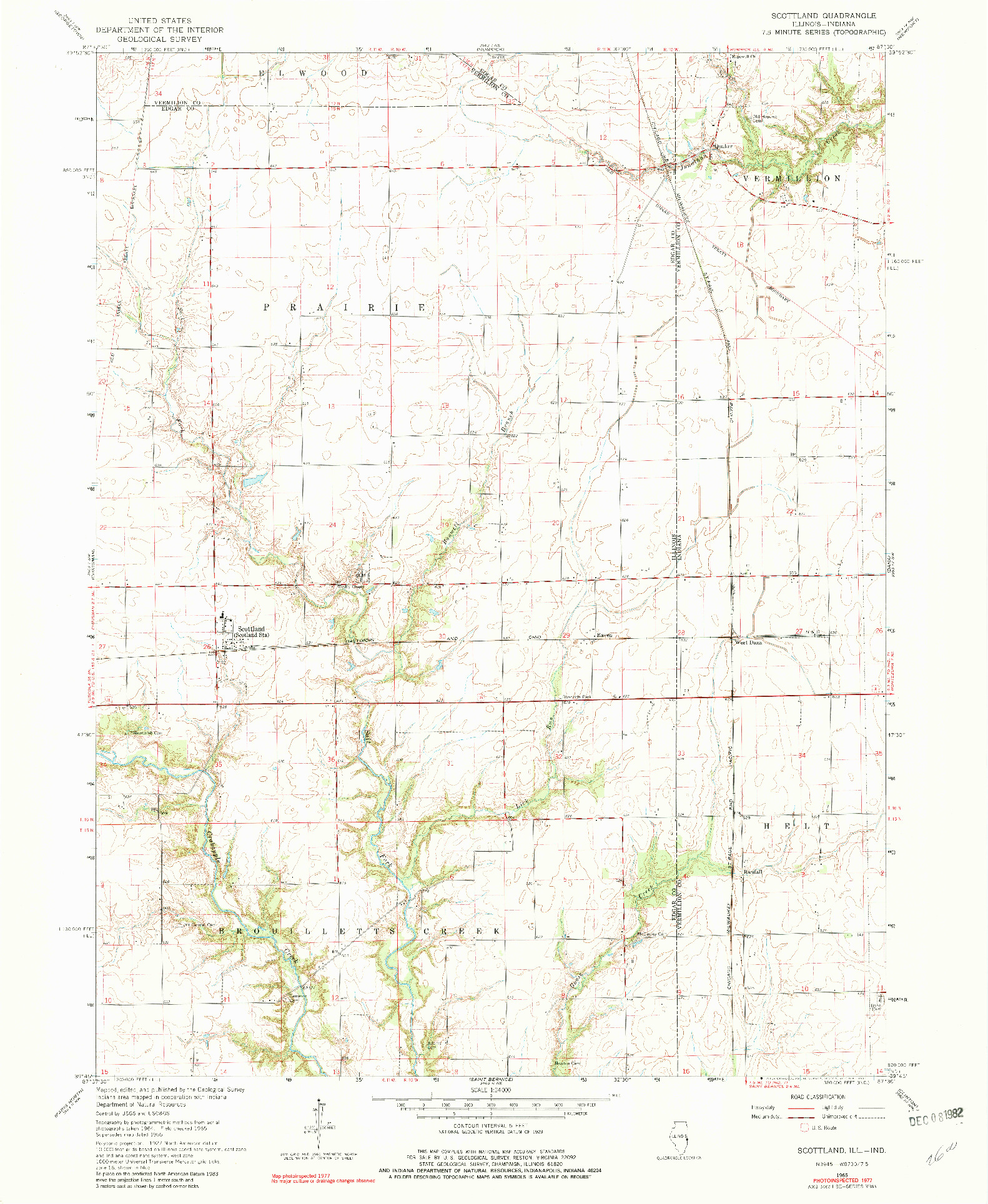 USGS 1:24000-SCALE QUADRANGLE FOR SCOTTLAND, IL 1965