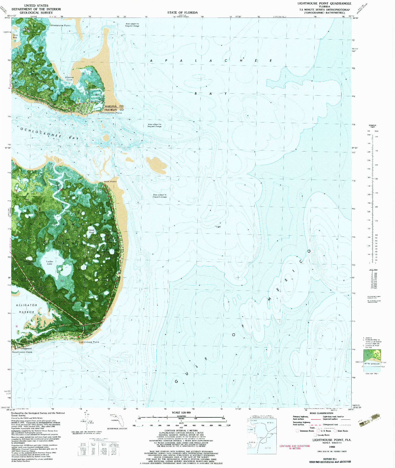 USGS 1:24000-SCALE QUADRANGLE FOR LIGHTHOUSE POINT, FL 1982