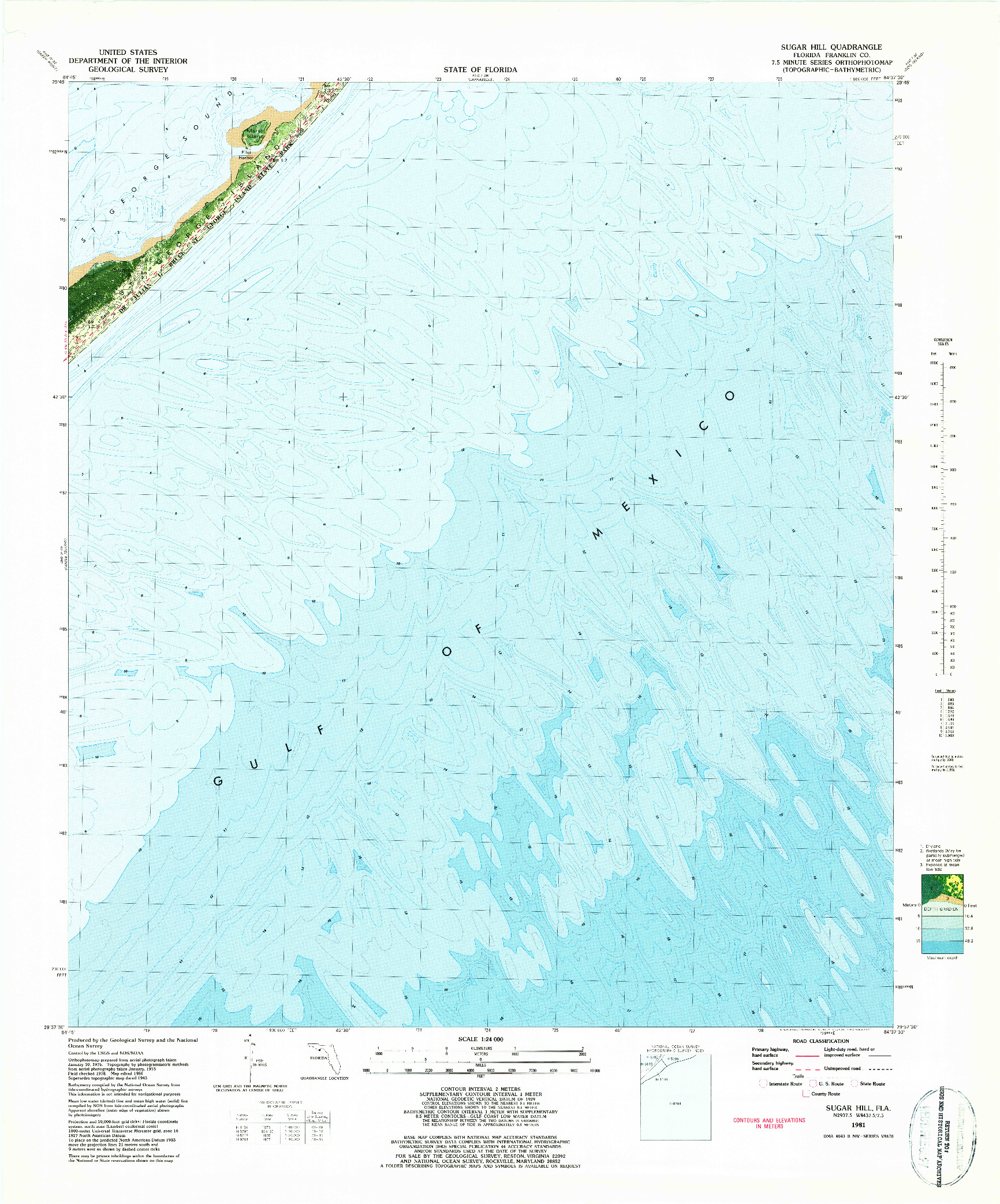 USGS 1:24000-SCALE QUADRANGLE FOR SUGAR HILL, FL 1981