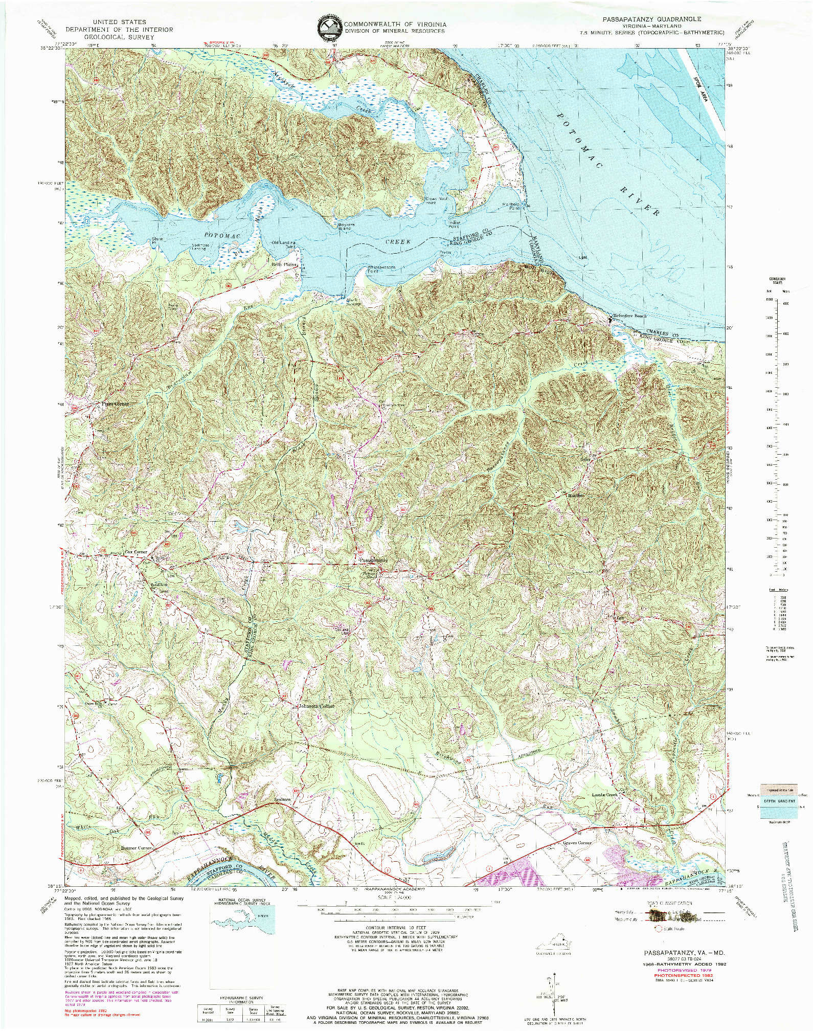 USGS 1:24000-SCALE QUADRANGLE FOR PASSAPATANZY, VA 1966