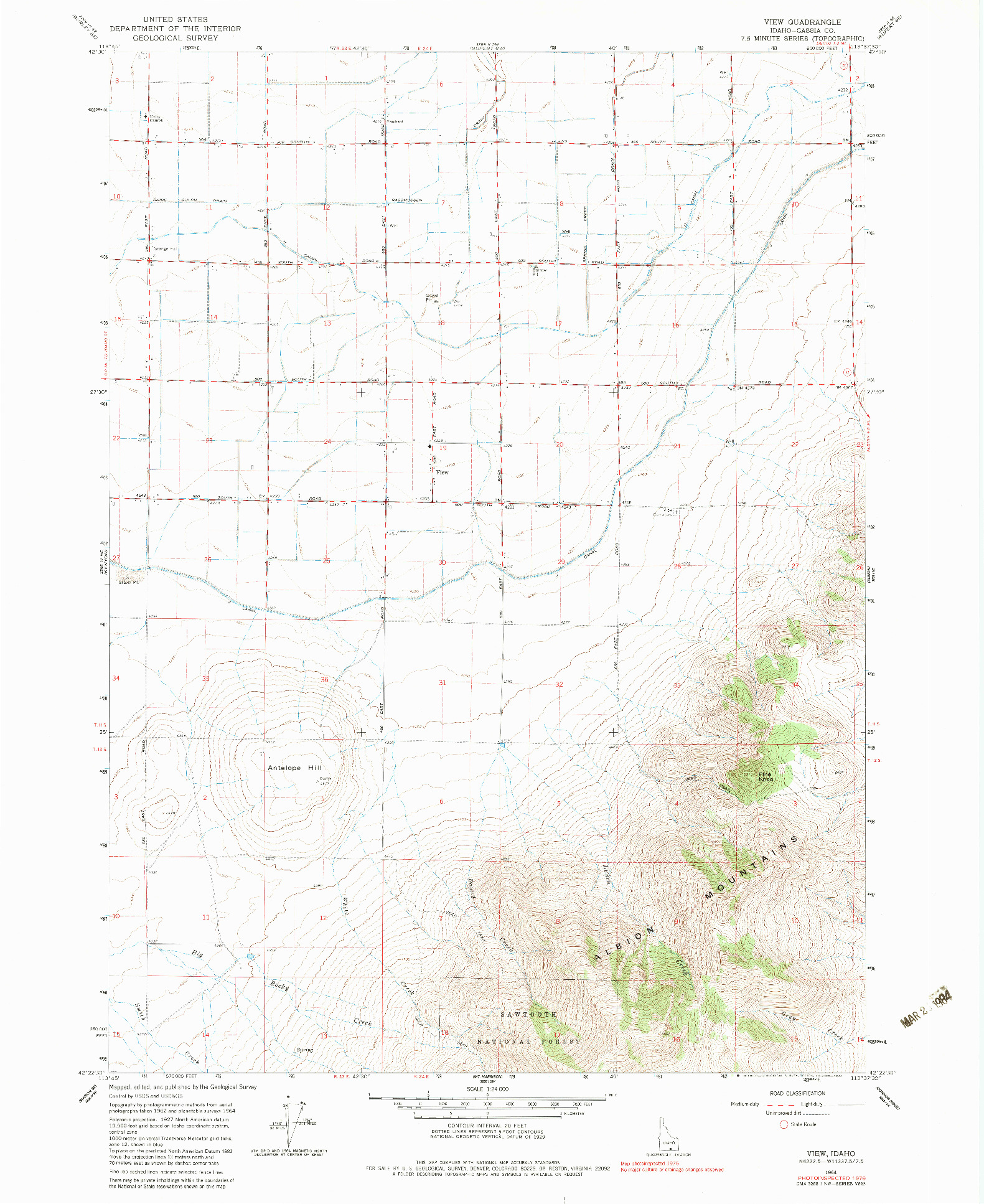 USGS 1:24000-SCALE QUADRANGLE FOR VIEW, ID 1964