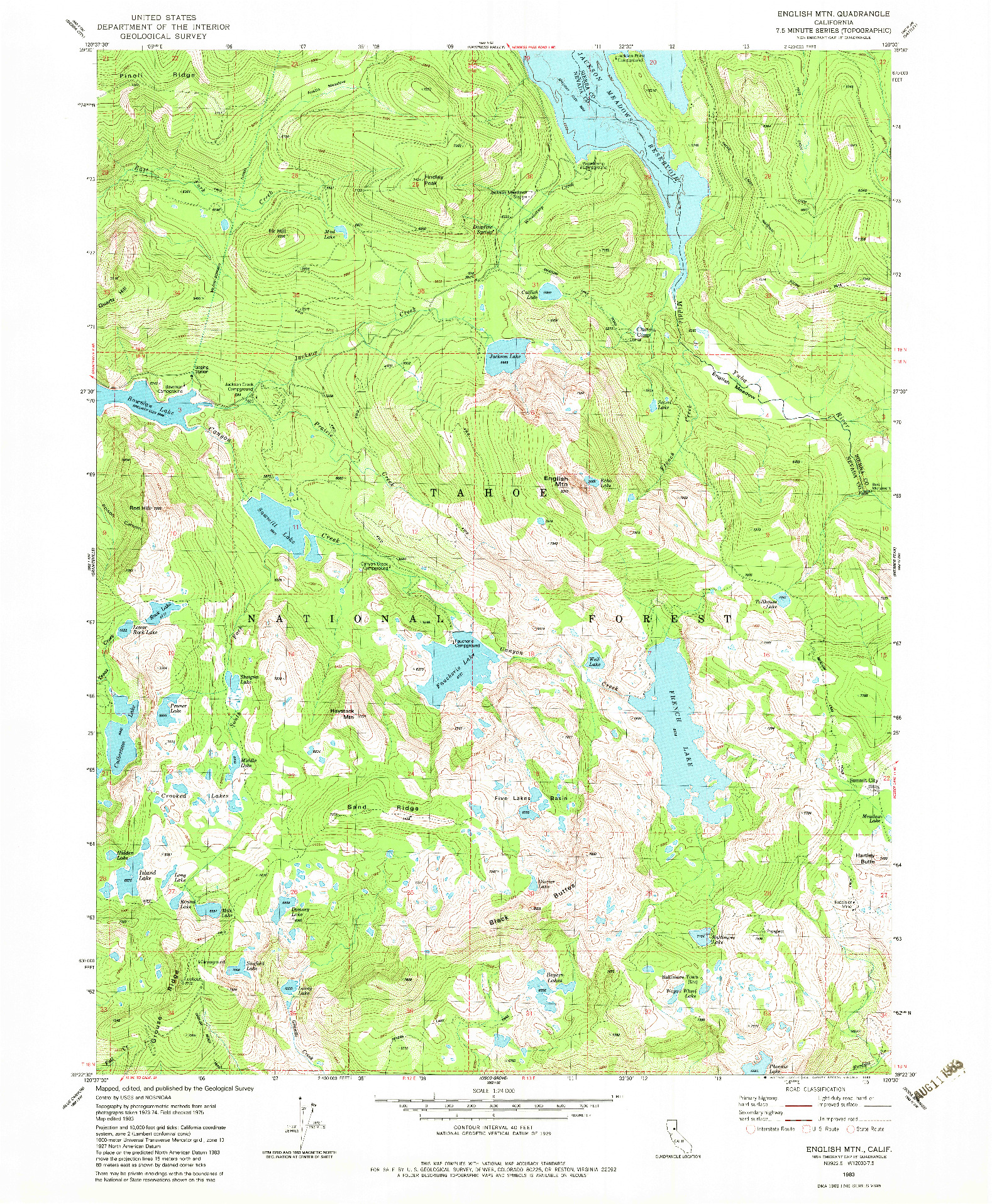 USGS 1:24000-SCALE QUADRANGLE FOR ENGLISH MTN, CA 1983