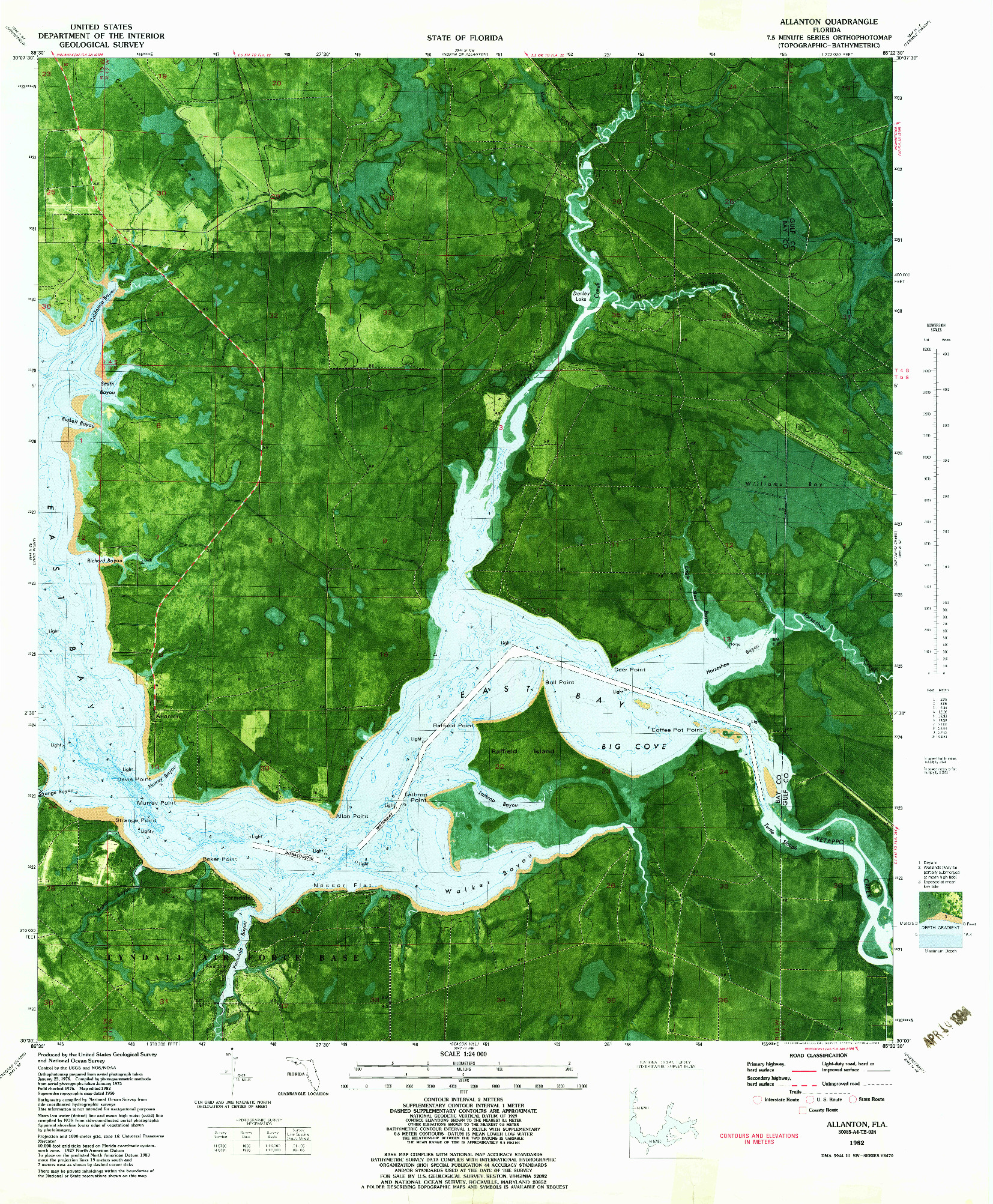 USGS 1:24000-SCALE QUADRANGLE FOR ALLANTON, FL 1982