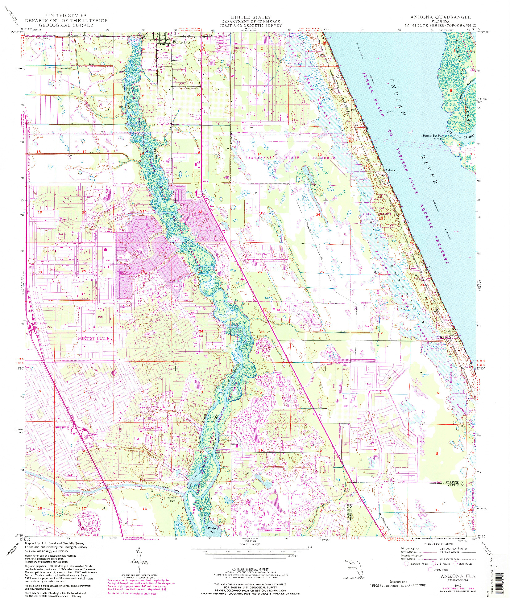 USGS 1:24000-SCALE QUADRANGLE FOR ANKONA, FL 1948