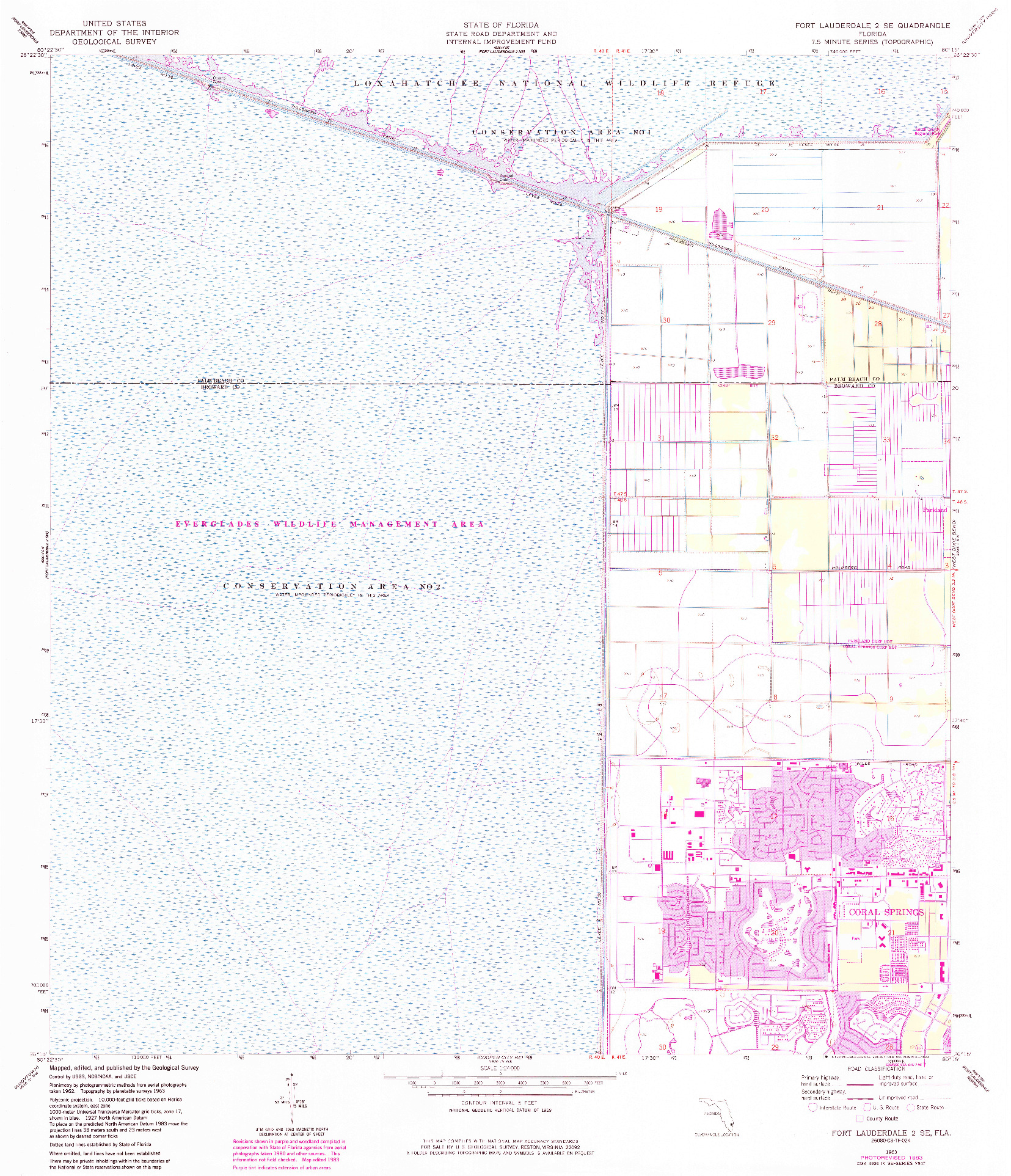 USGS 1:24000-SCALE QUADRANGLE FOR FORT LAUDERDALE 2 SE, FL 1963