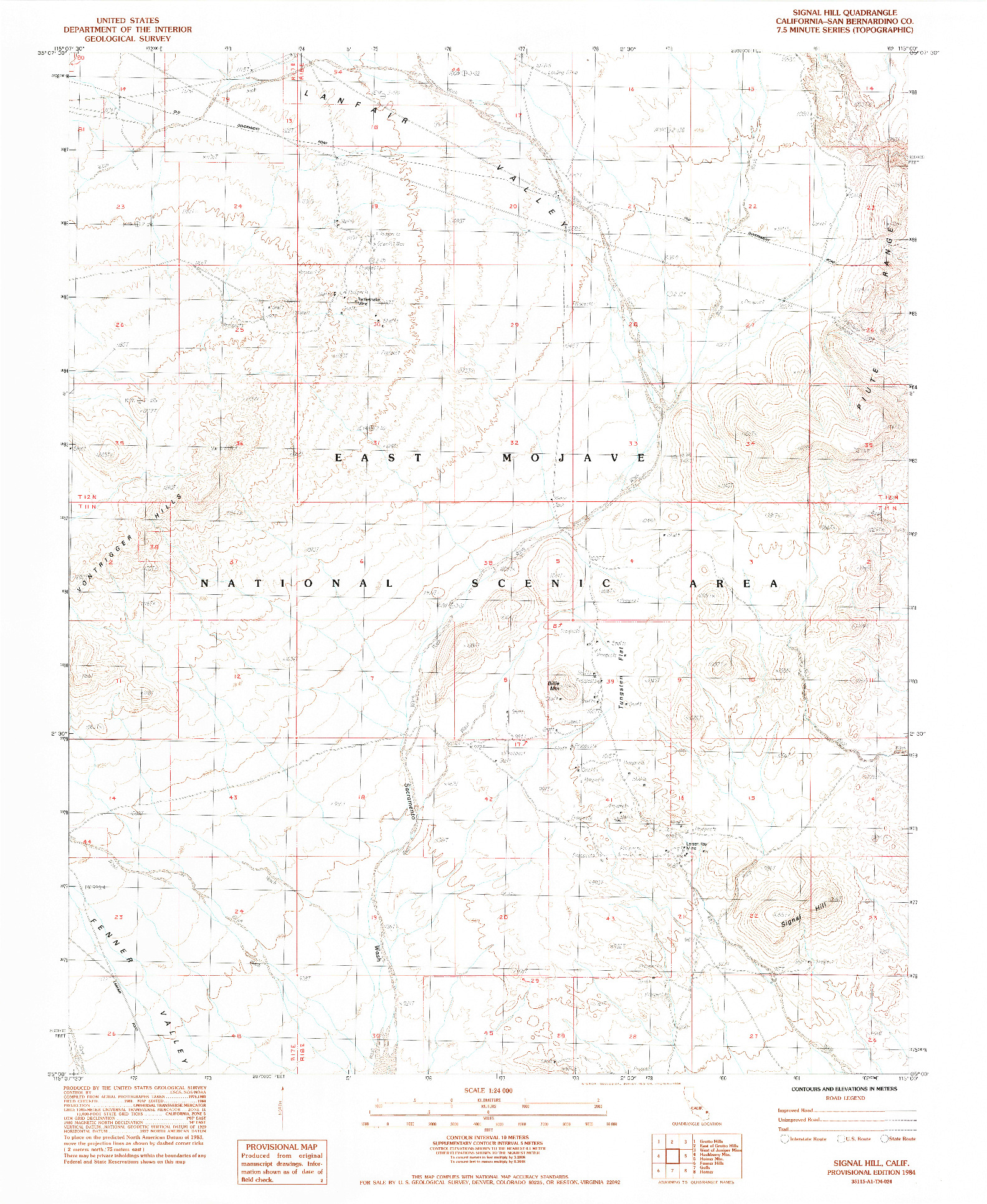 USGS 1:24000-SCALE QUADRANGLE FOR SIGNAL HILL, CA 1984