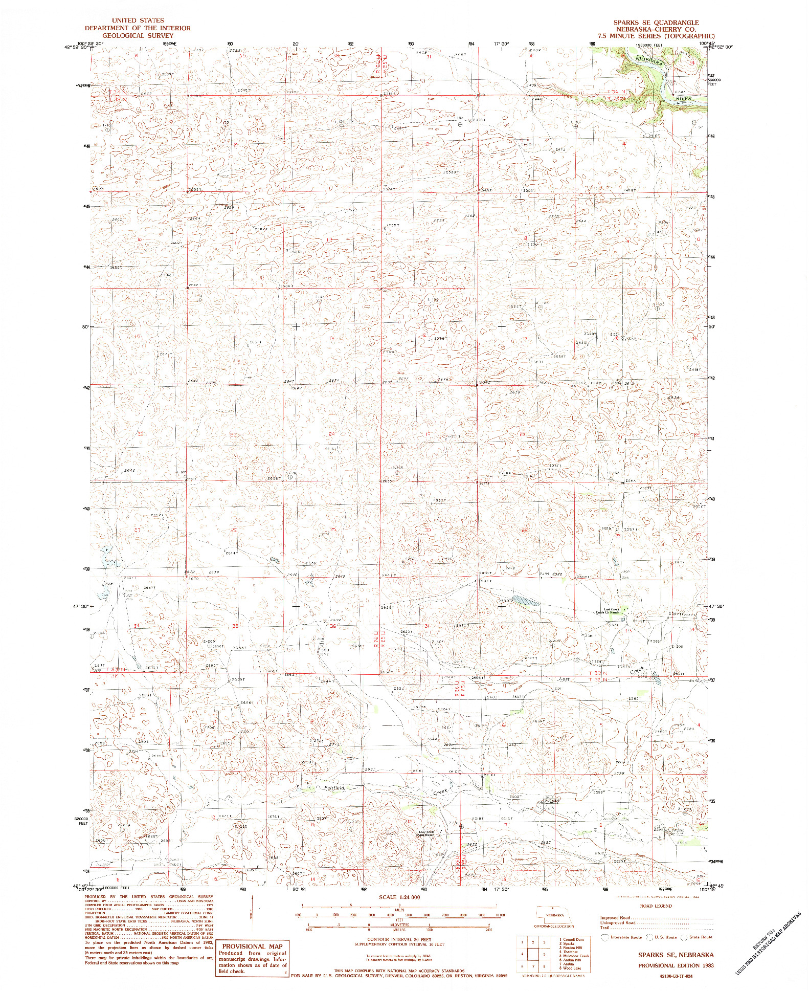 USGS 1:24000-SCALE QUADRANGLE FOR SPARKS SE, NE 1983