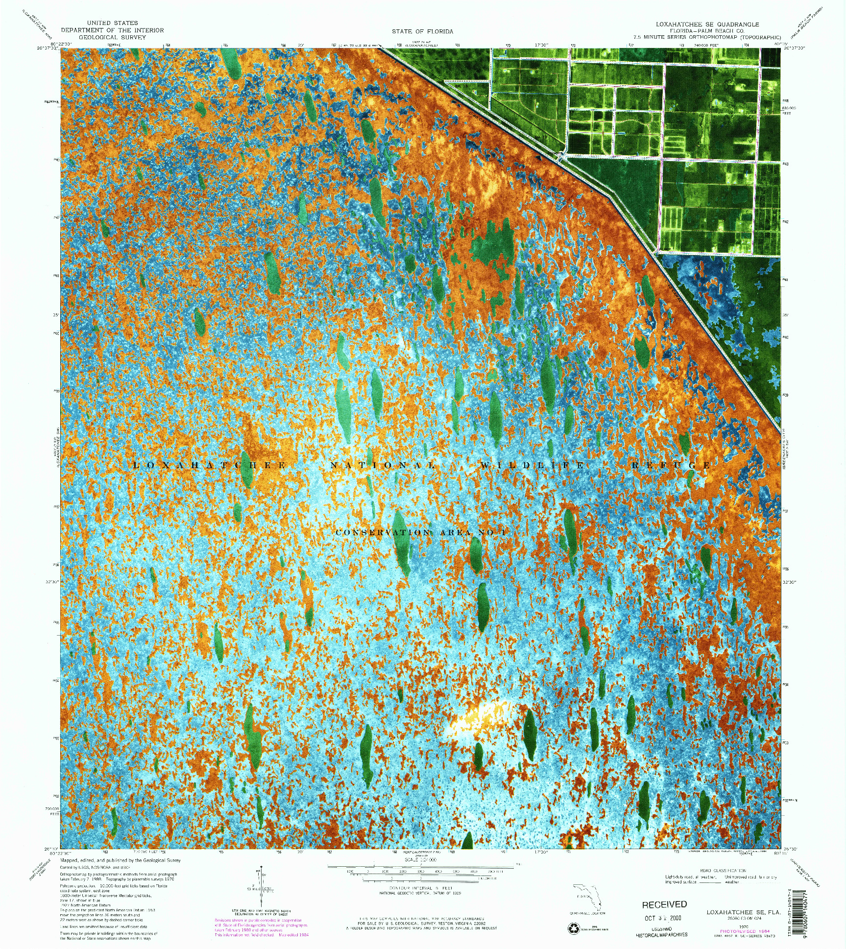 USGS 1:24000-SCALE QUADRANGLE FOR LOXAHATCHEE SE, FL 1970