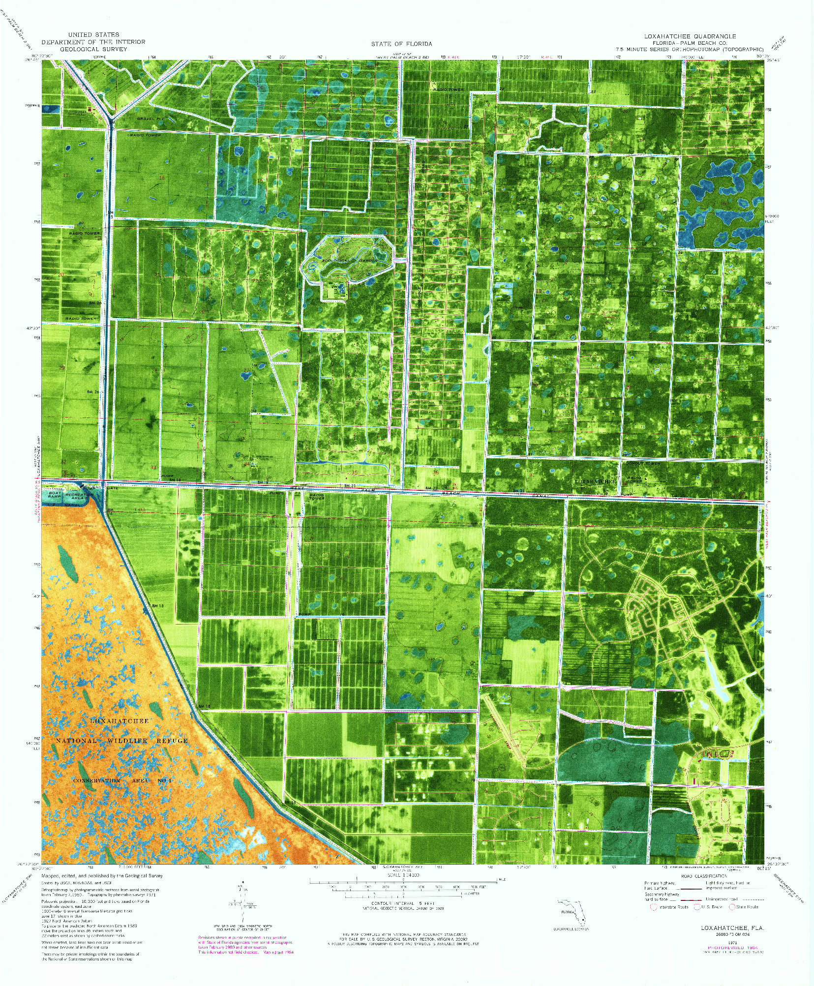 USGS 1:24000-SCALE QUADRANGLE FOR LOXAHATCHEE, FL 1979