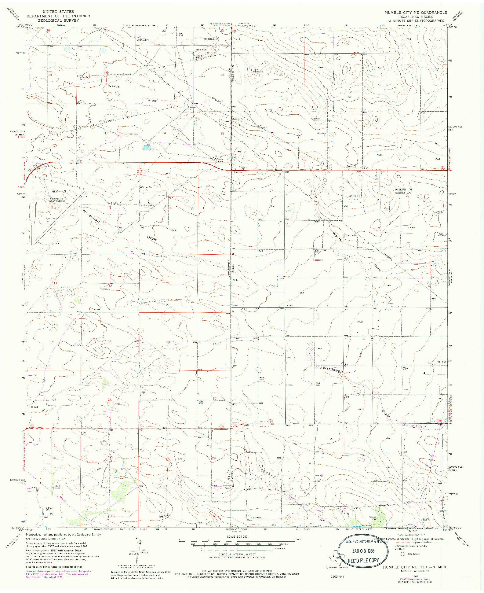 USGS 1:24000-SCALE QUADRANGLE FOR HUMBLE CITY NE, TX 1969