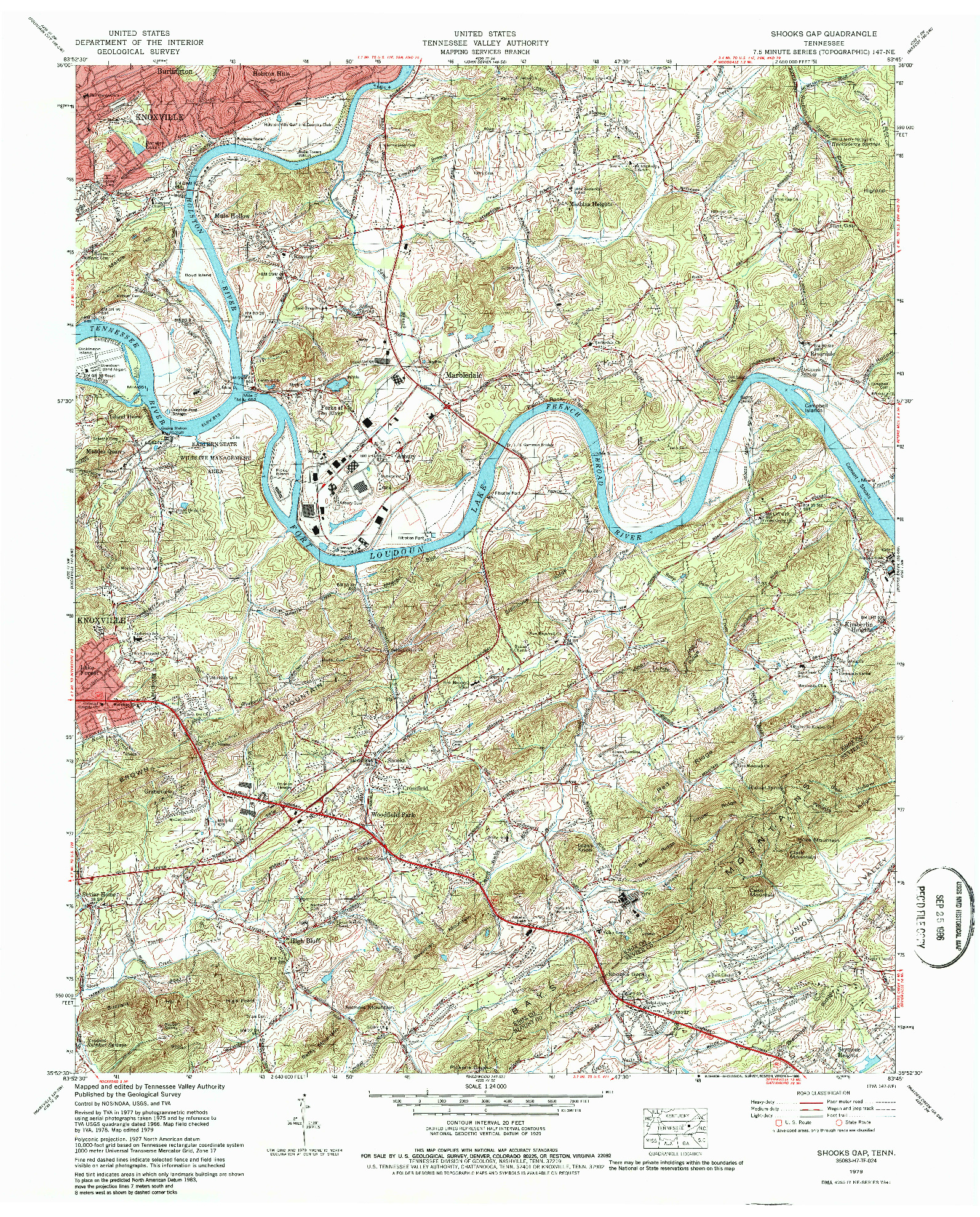 USGS 1:24000-SCALE QUADRANGLE FOR SHOOKS GAP, TN 1979