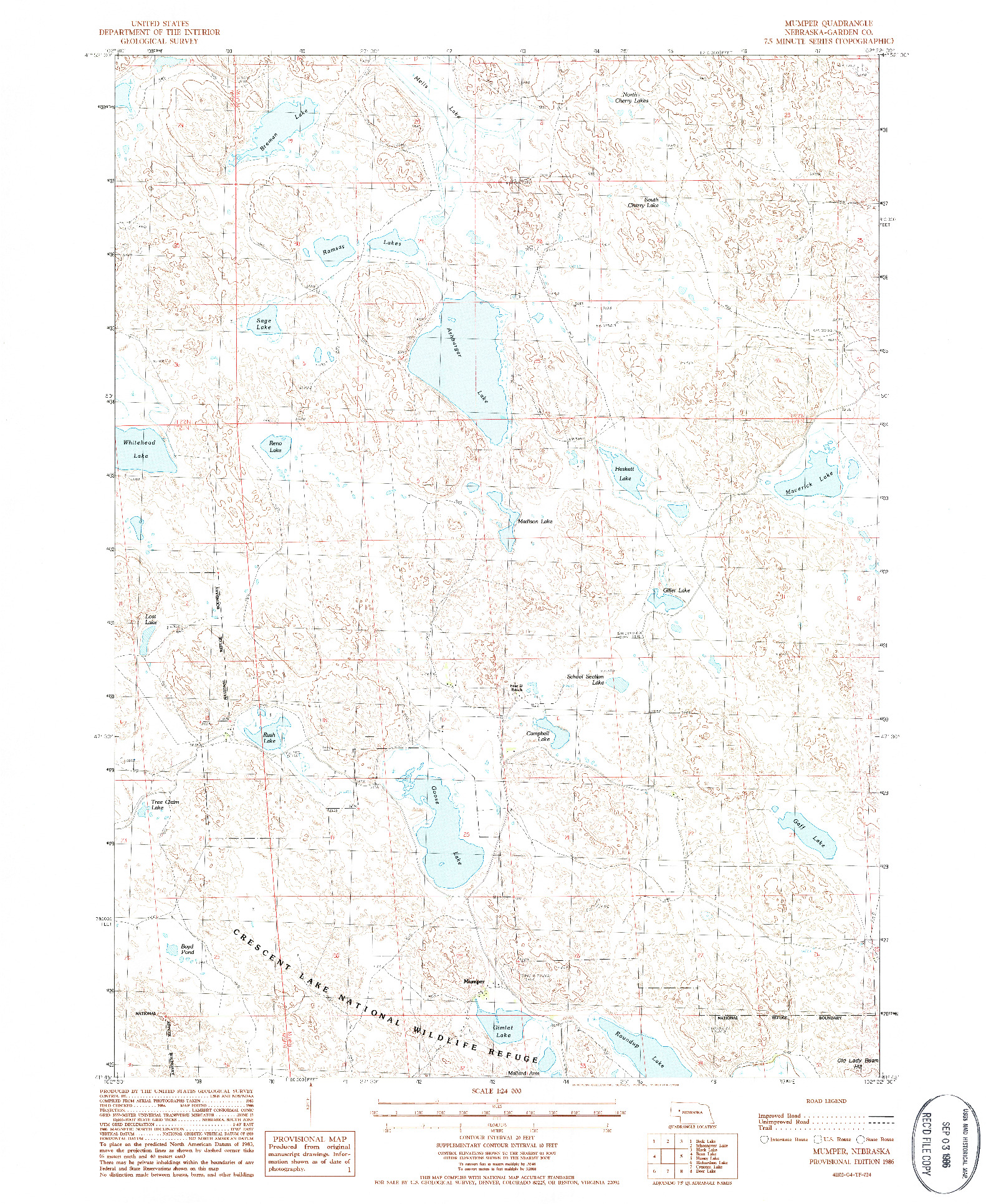 USGS 1:24000-SCALE QUADRANGLE FOR MUMPER, NE 1986