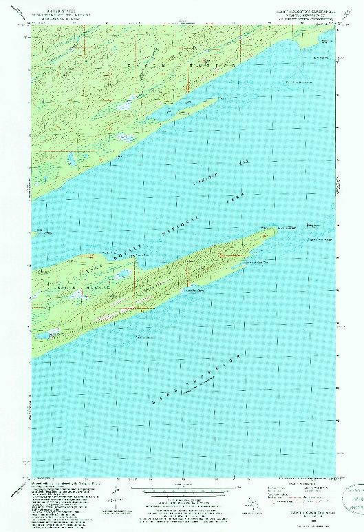 USGS 1:24000-SCALE QUADRANGLE FOR POINT HOUGHTON, MI 1985