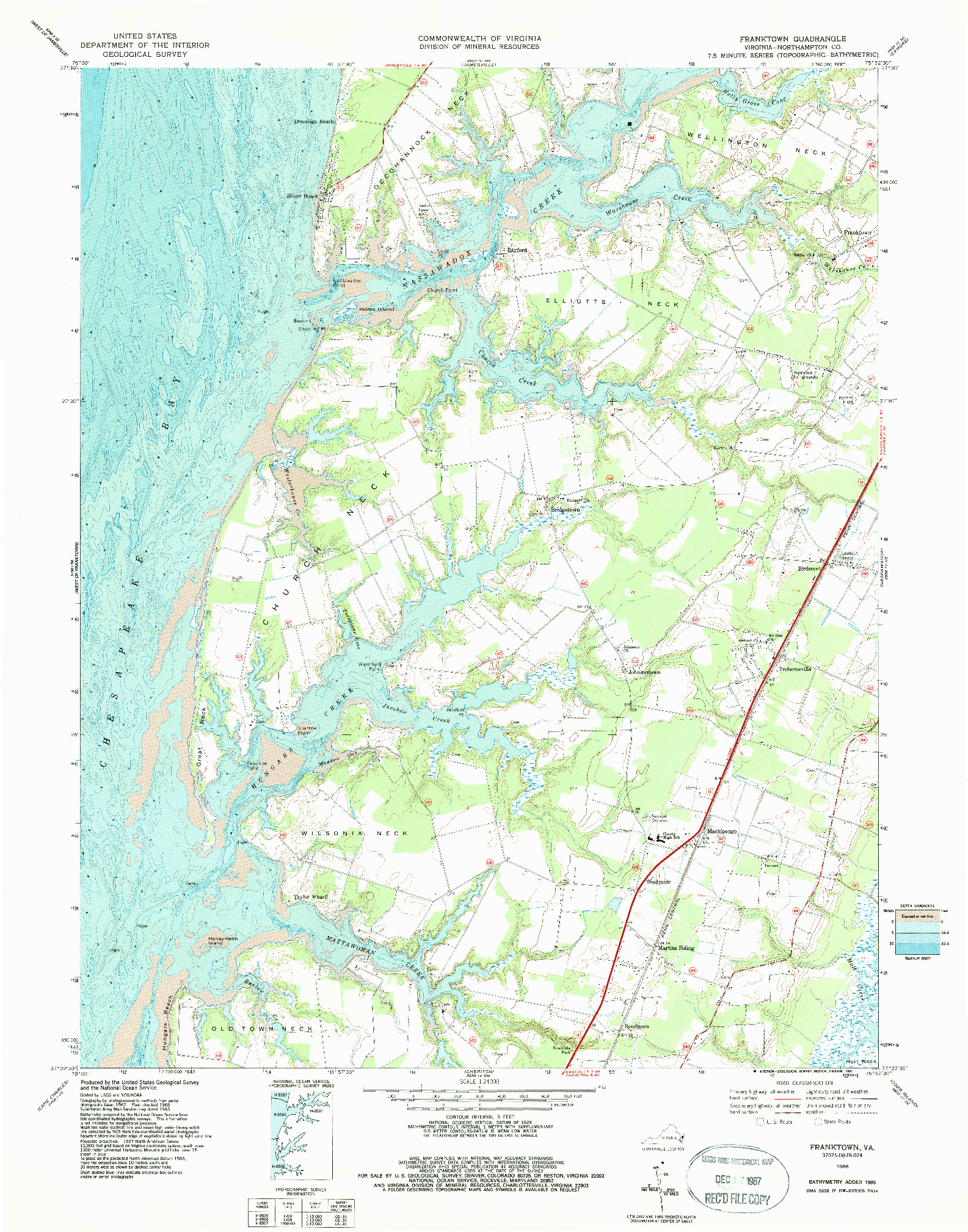 USGS 1:24000-SCALE QUADRANGLE FOR FRANKTOWN, VA 1968