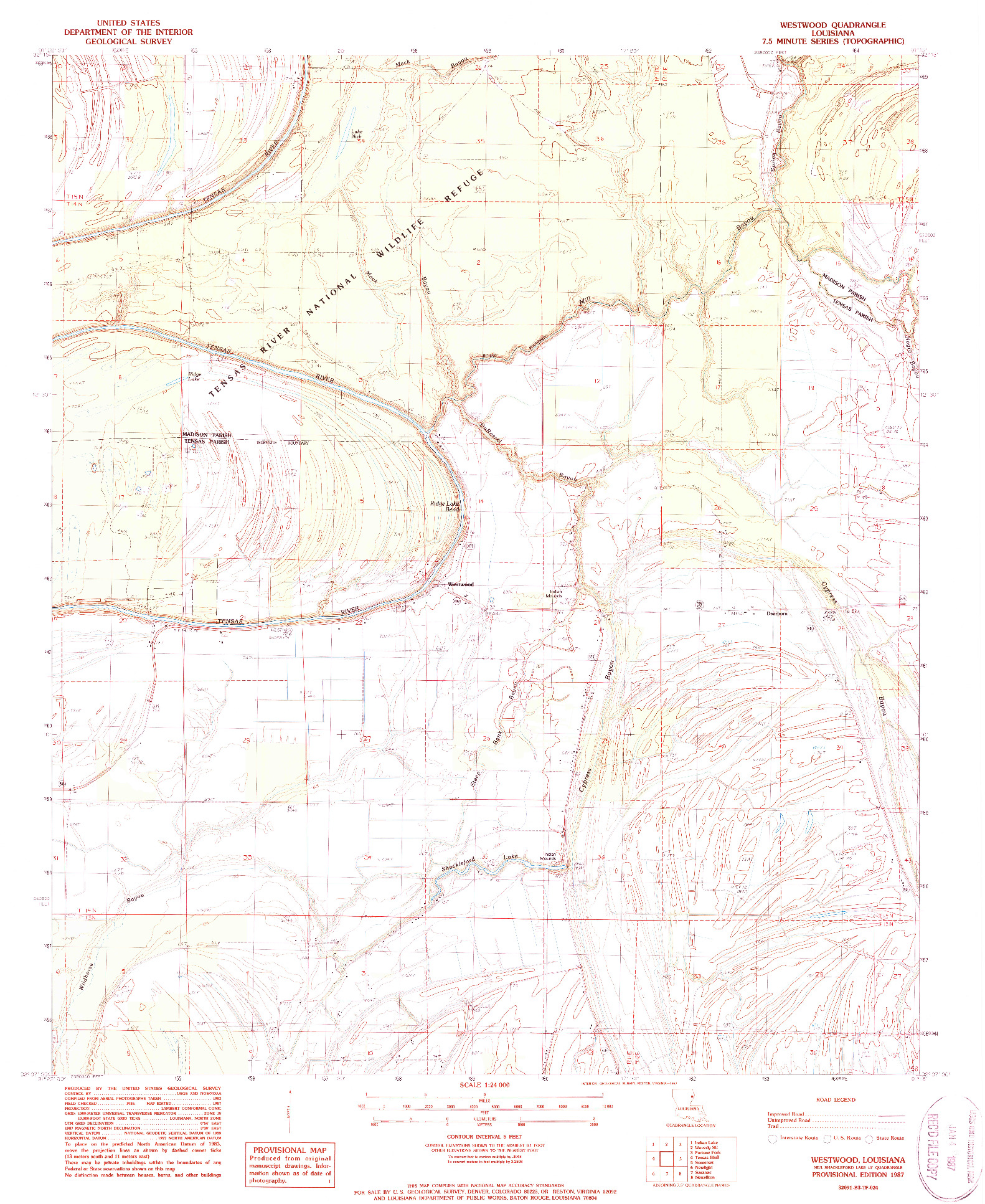 USGS 1:24000-SCALE QUADRANGLE FOR WESTWOOD, LA 1987