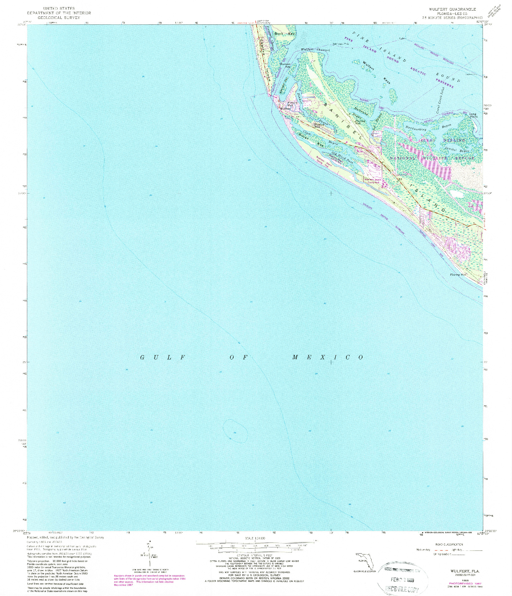 USGS 1:24000-SCALE QUADRANGLE FOR WULFERT, FL 1958